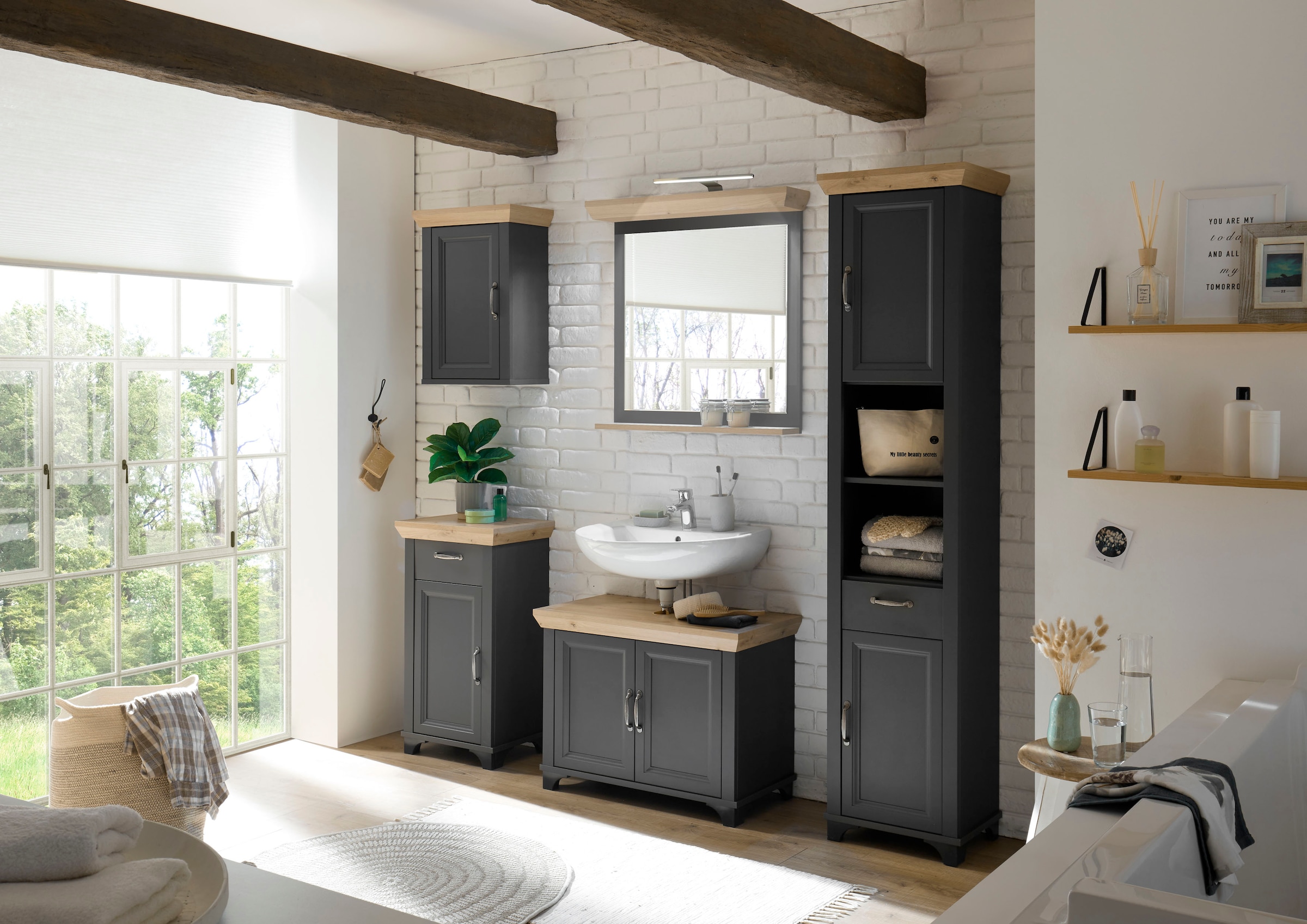 Mäusbacher Unterschrank »Mali« Landhausstil, Breite 45 cm, Höhe 83 cm, Metallgriffe