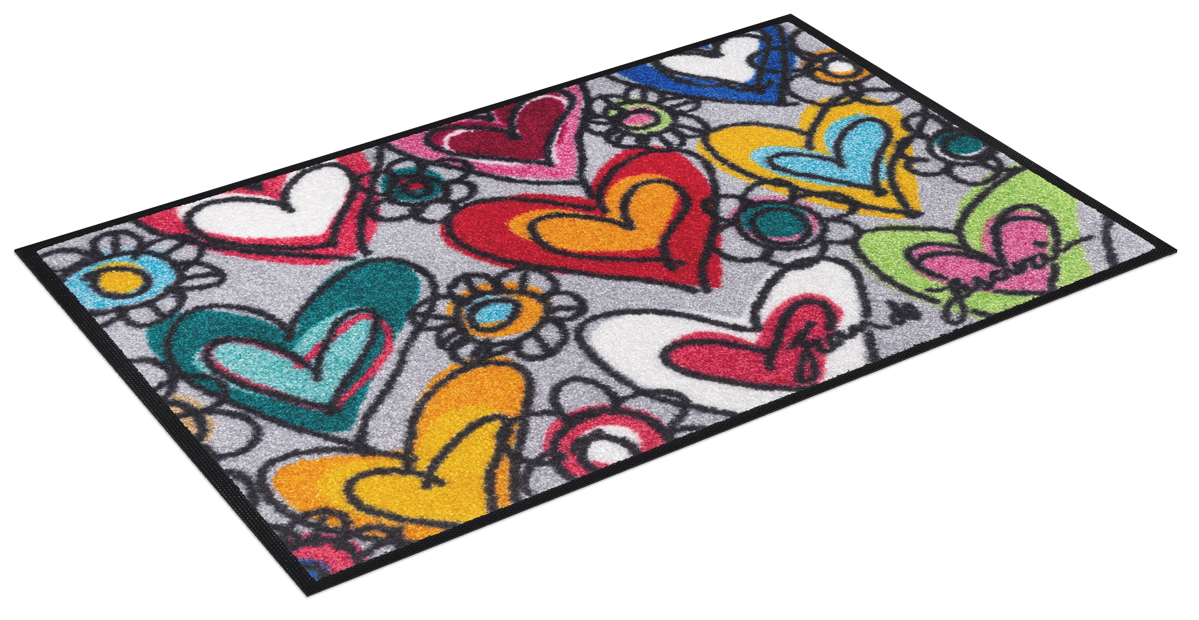 wash+dry by Kleen-Tex Tapis de sol »With Love, all things are possible« Rectangulaire 7 mm Höhe