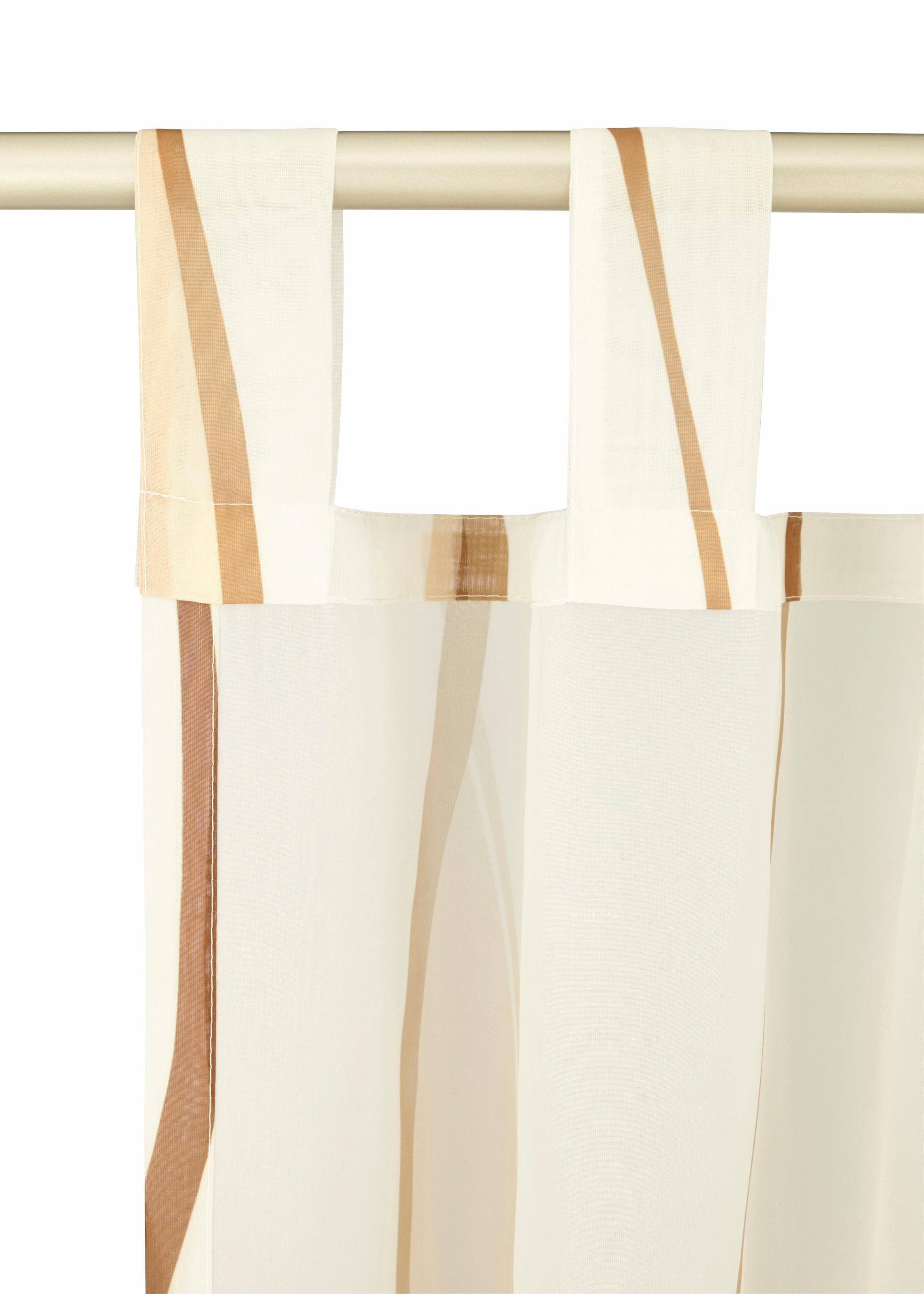 GOODproduct Gardine »DIMONA« Schlaufen 2 Stk. tlg. 2-er Set, Voile, Polyester, Wellen