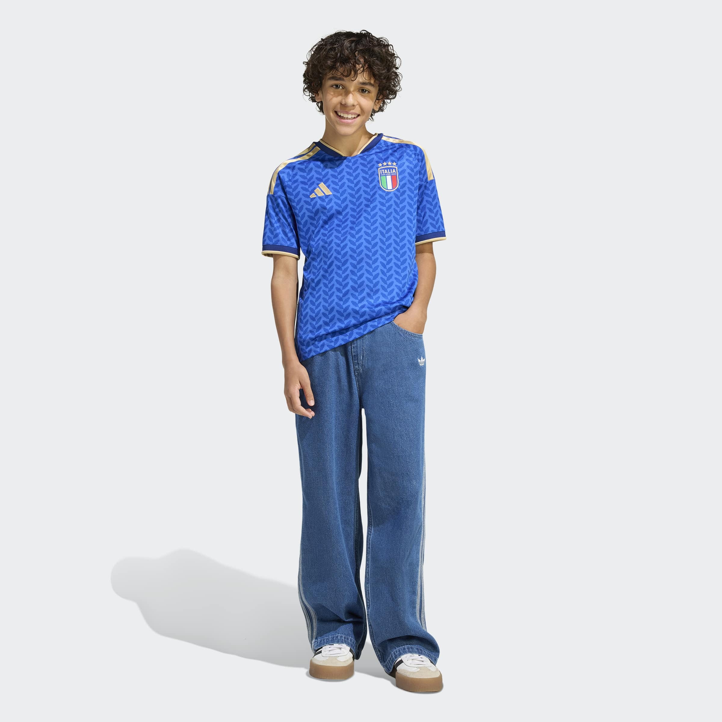 adidas Performance Maillot de foot »FIGC H JSY Y« en matière Climacool, coupe étroite
