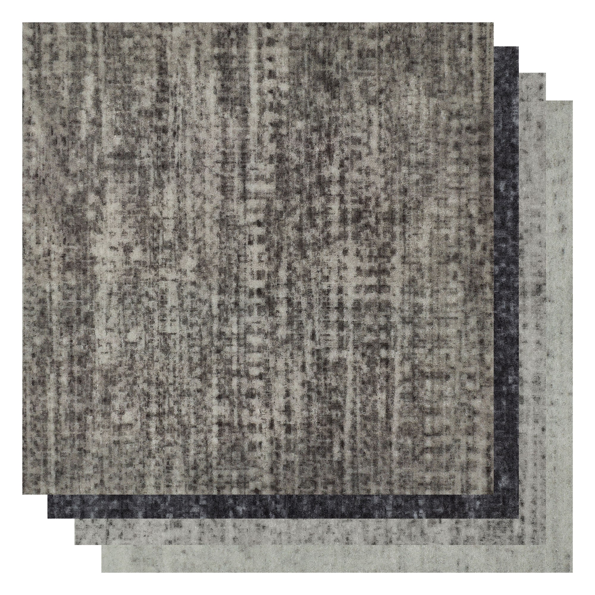 Andiamo Dalle de moquette »Paris Nadelfilz, Gesamthöhe ca. 4 mm« Carré 40x40 cm, autocollant, robuste & résistant, 25 pièces (4 m²)