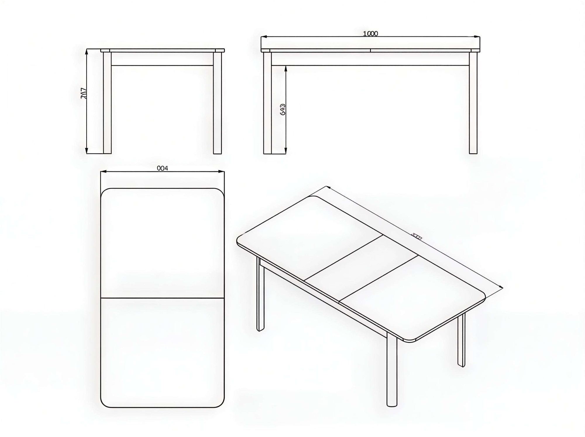 Home affaire Table de salle à manger »Darwen Esszimmertisch, Speisetisch, Küchentisch, ausziehbar bis 200 cm« Platz für bis zu 8 Personen