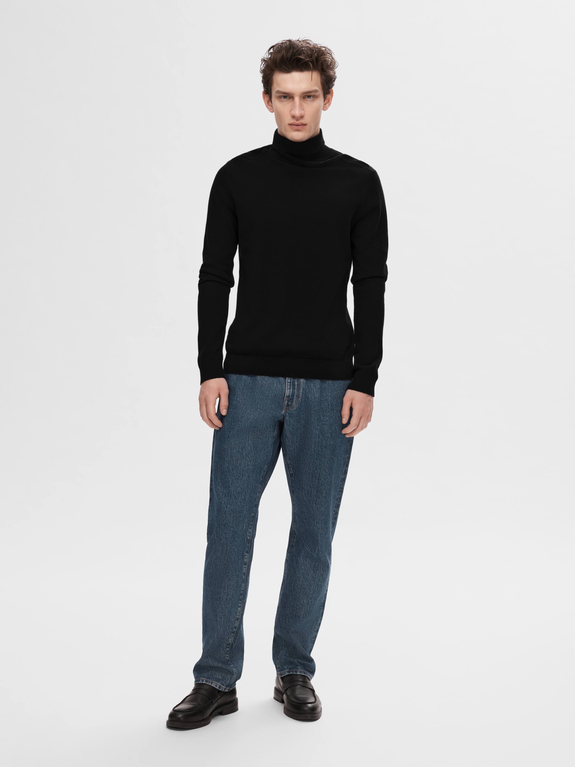 SELECTED Rollkragenpullover »SLHBERG ROLL NECK NOOS«