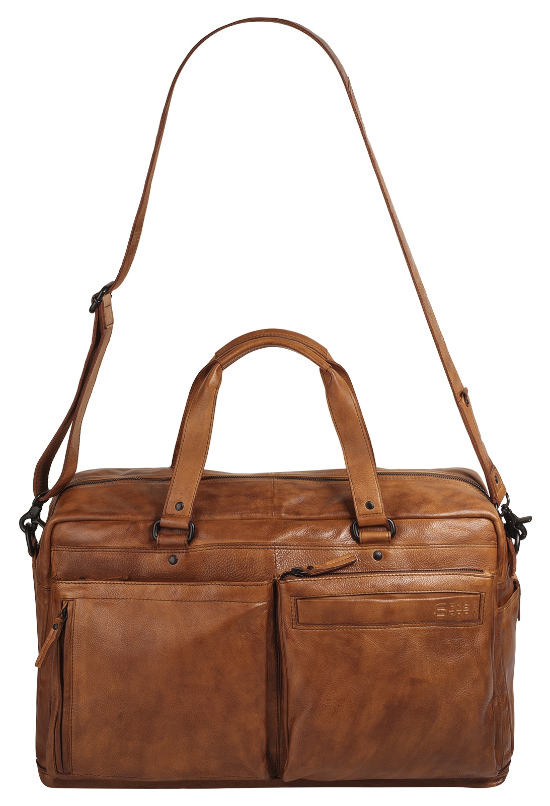 Spikes & Sparrow Sac de voyage »SPIKES & SPARROW Herren, Damen echt Leder« cuir véritable