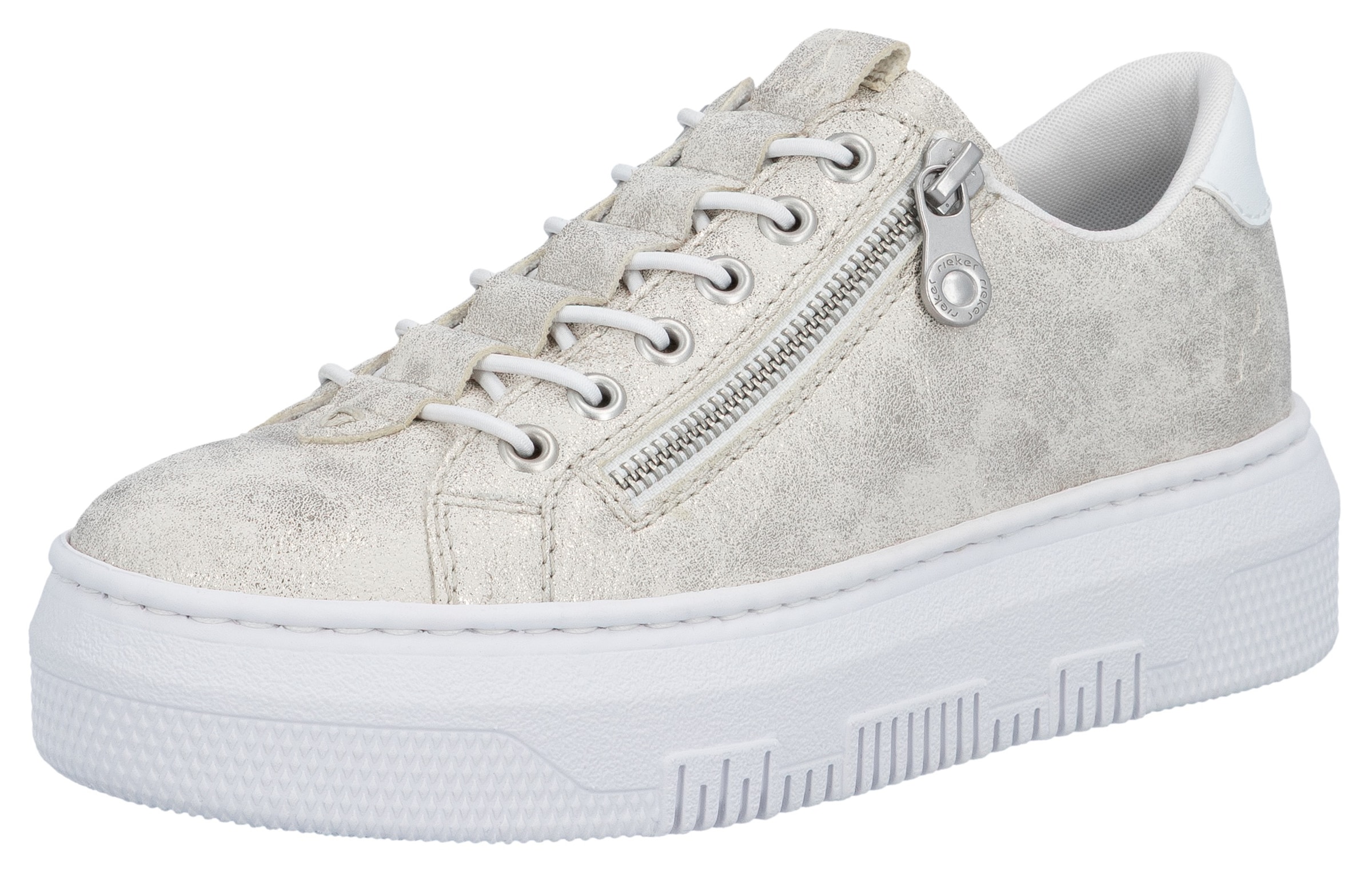 Rieker Baskets à plateforme  Sneaker, Slip-On Sneaker, Slipper mit Schaftrandpolster