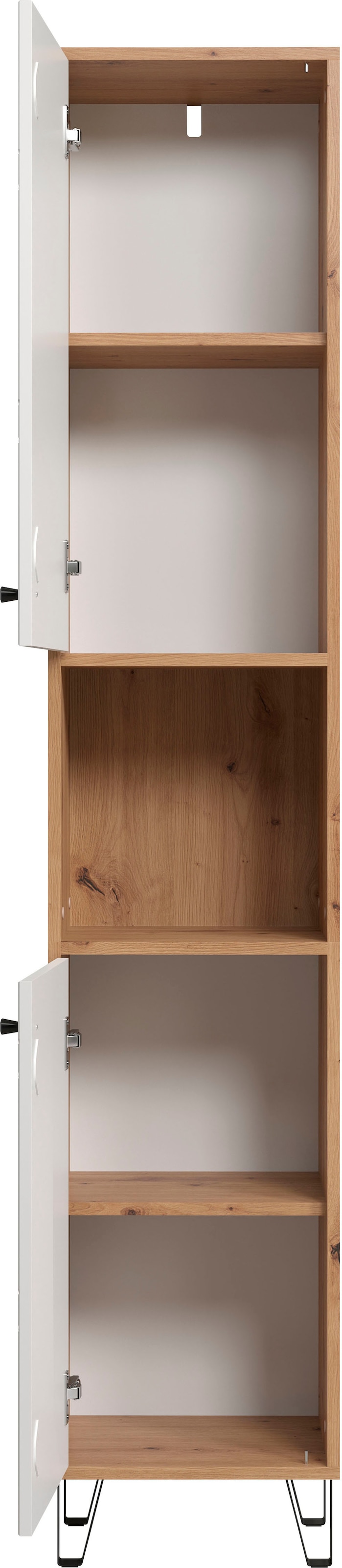 PLACES OF STYLE Hochschrank »Tarragona« 1 Stk. tlg. Hochschrank mit 1 Tür & 1 Klappe - (B/T/H) 36/29/191 cm
