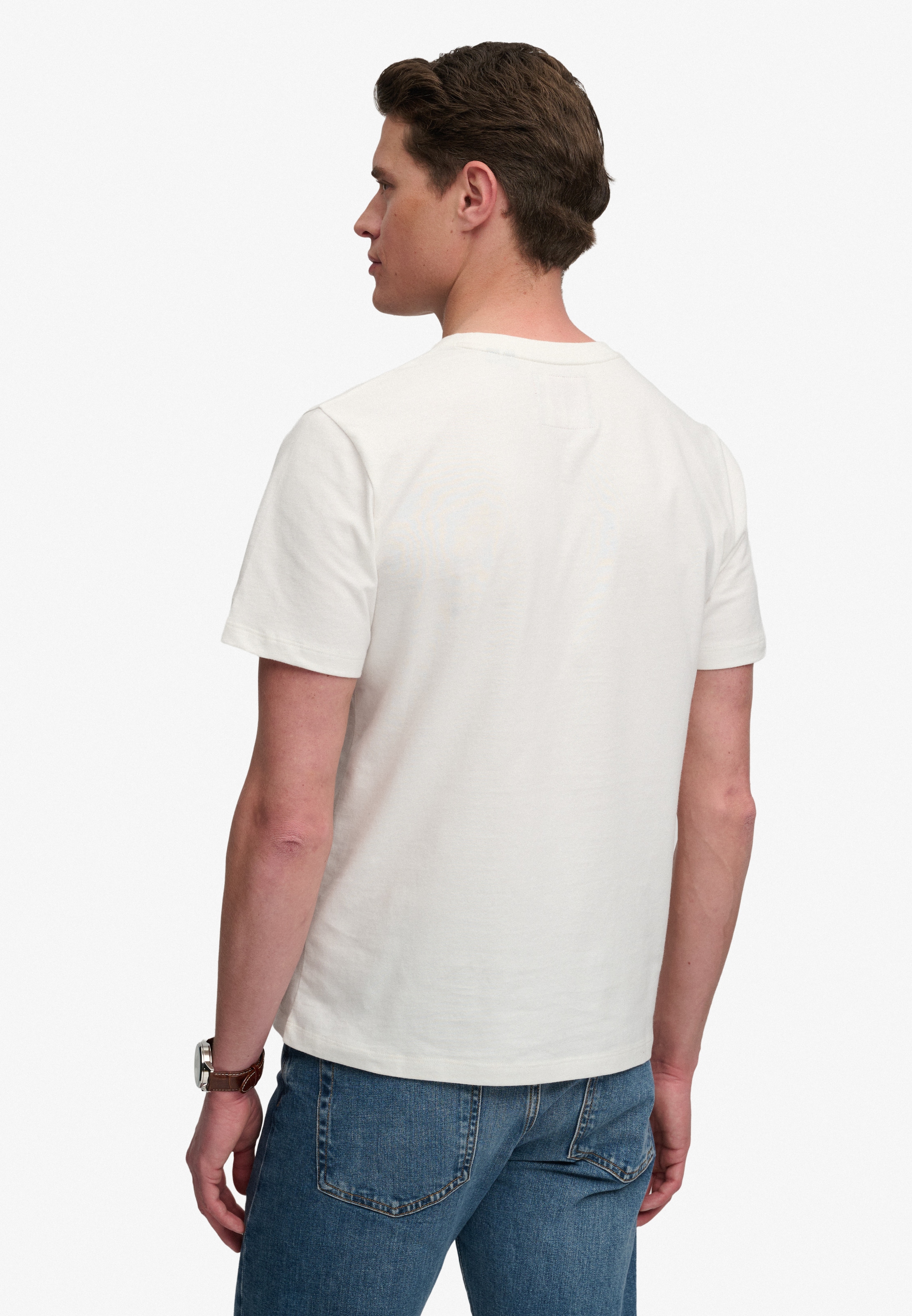 Superdry Shirt à col rond »VL CLASSIC TEE« coton, coupe décontractée