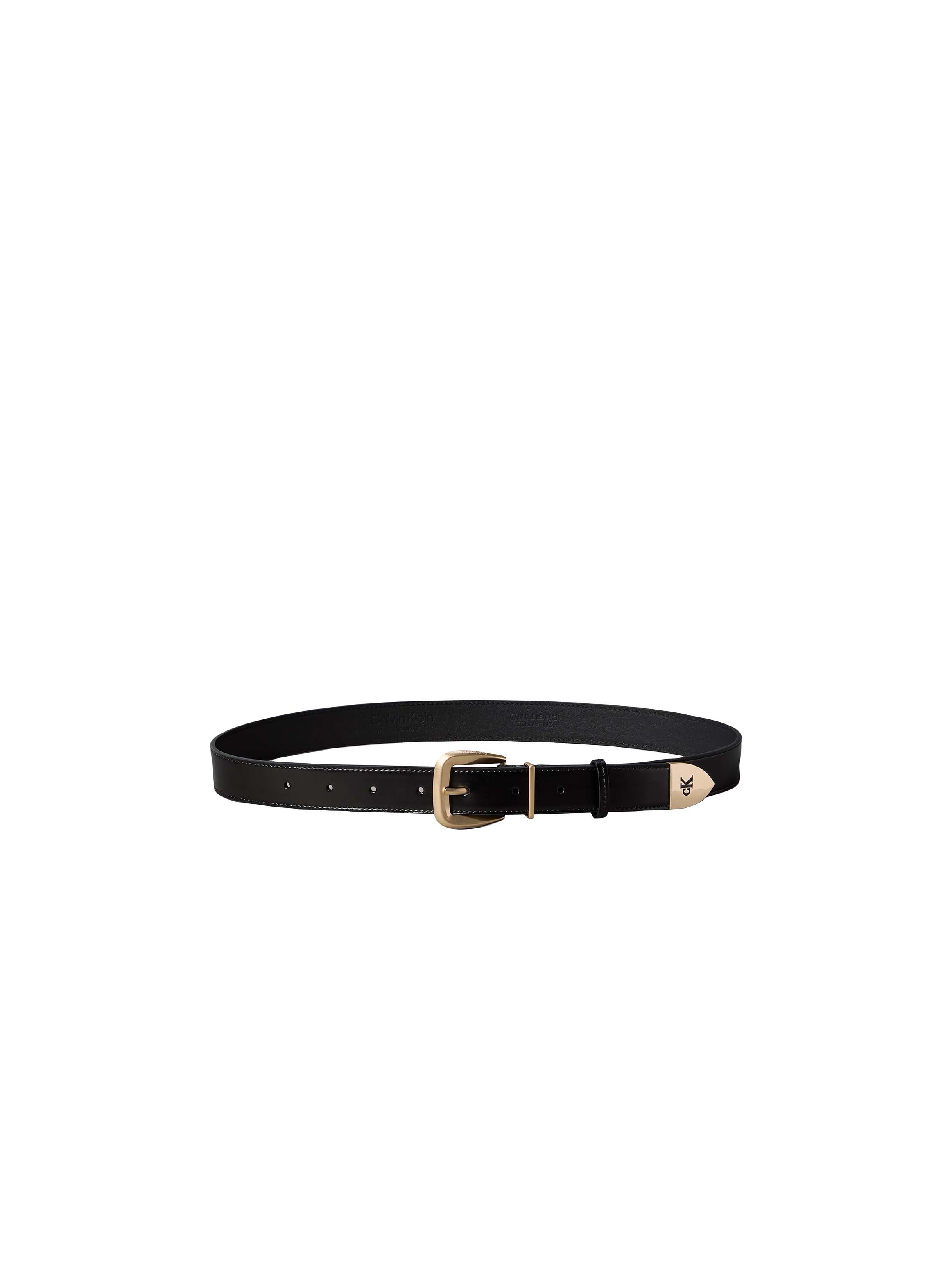 Calvin Klein Ceinture en cuir »HW END TIP BUCKLE BELT 30MM« Coupe régulière et taille ajustable