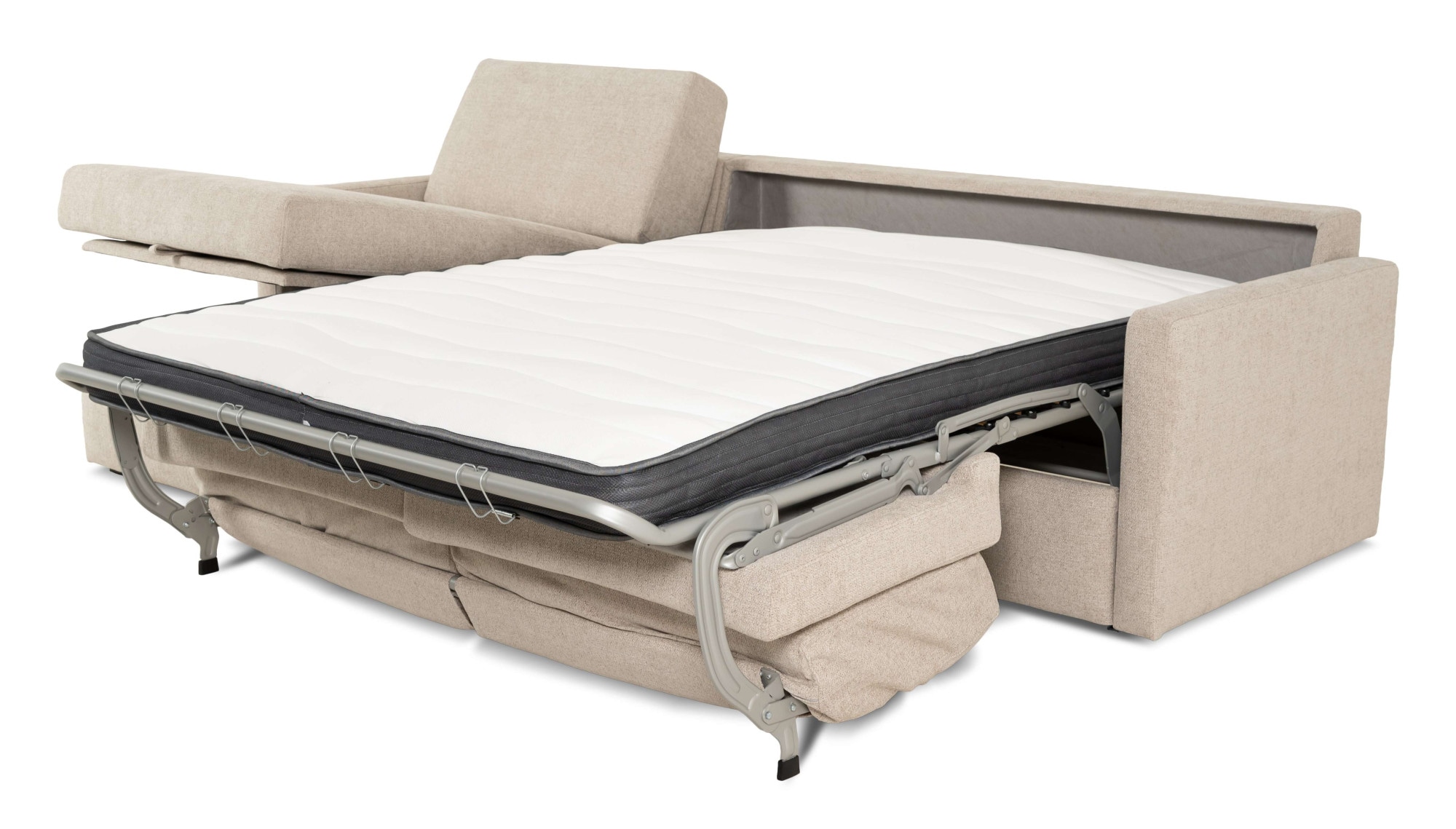 GOODproduct Schlafsofa »GOLDPOINT Ecksofa 264 cm, Liegefläche (140/200cm), L-Form« Bettfunktion, Bonell-Federkernmatratze und Dauerschläfer-Funktion
