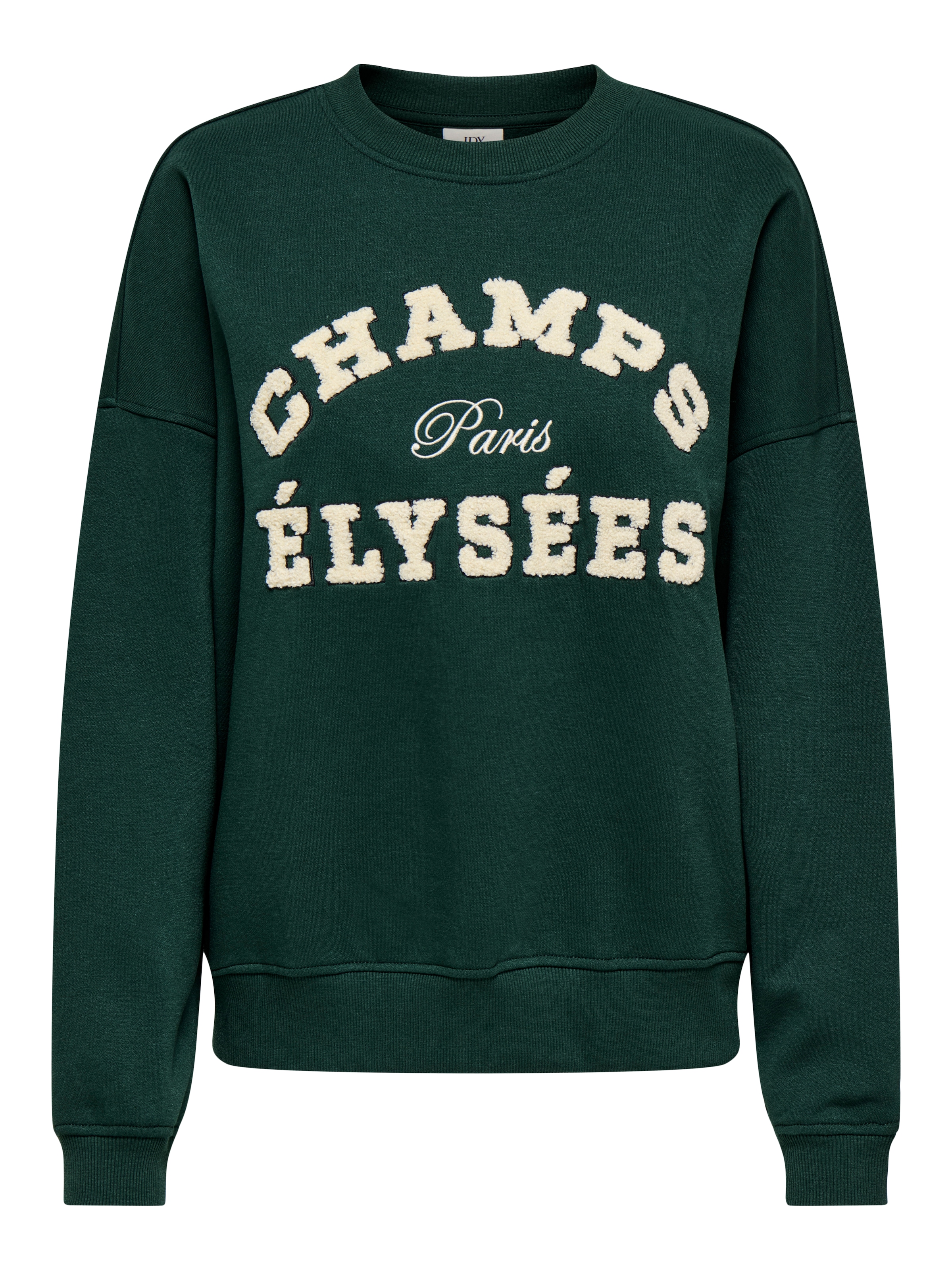 JDY Sweat-shirt »JDYMESA L/S O-NECK EMB SWEAT JRS NOOS«, mélange coton, coupe régulière
