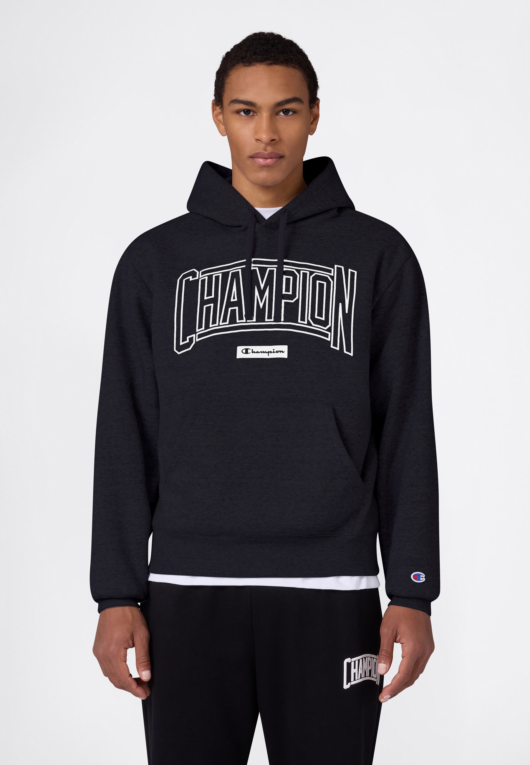 Champion Sweat à capuche »COLLEGE Relax Fit Fleece Hoodie«, mit Kordelverschluss, sportlicher Stil, Rundhalsausschnitt
