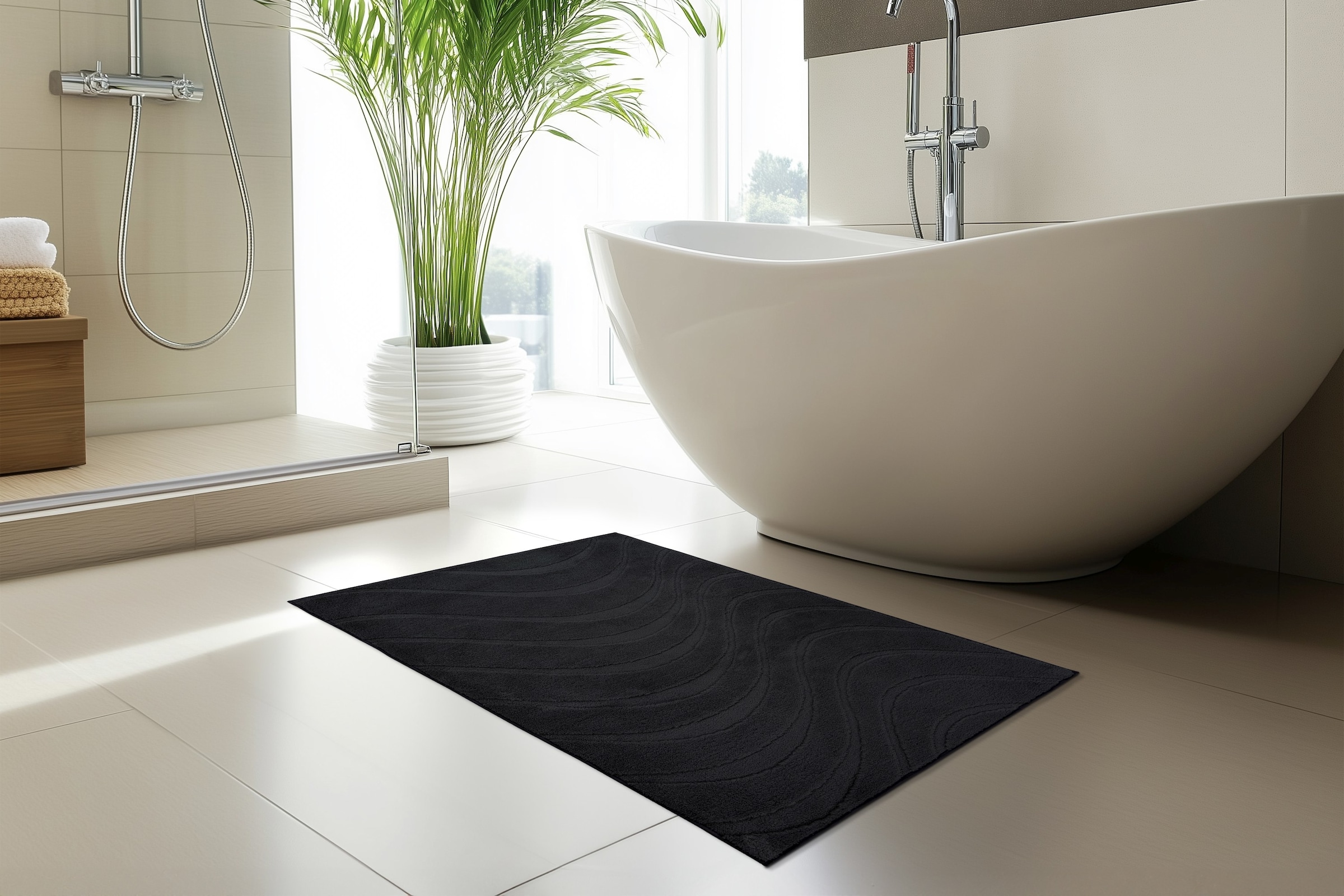 Kayoom Badematte »Badematte Ocean Touch 425« Kurzflor