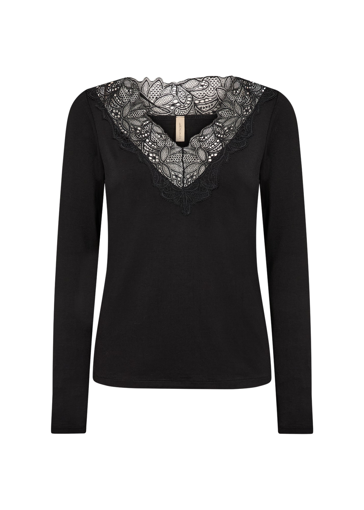 soyaconcept T-shirt à manches longues »SC-MARICA 301« mélange de viscose, dentelle
