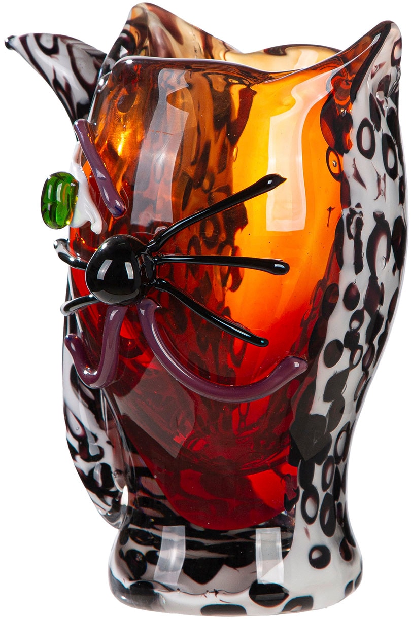 GILDE Vase de table »Gesichtsvase Katze Cat braun H. 27 cm«