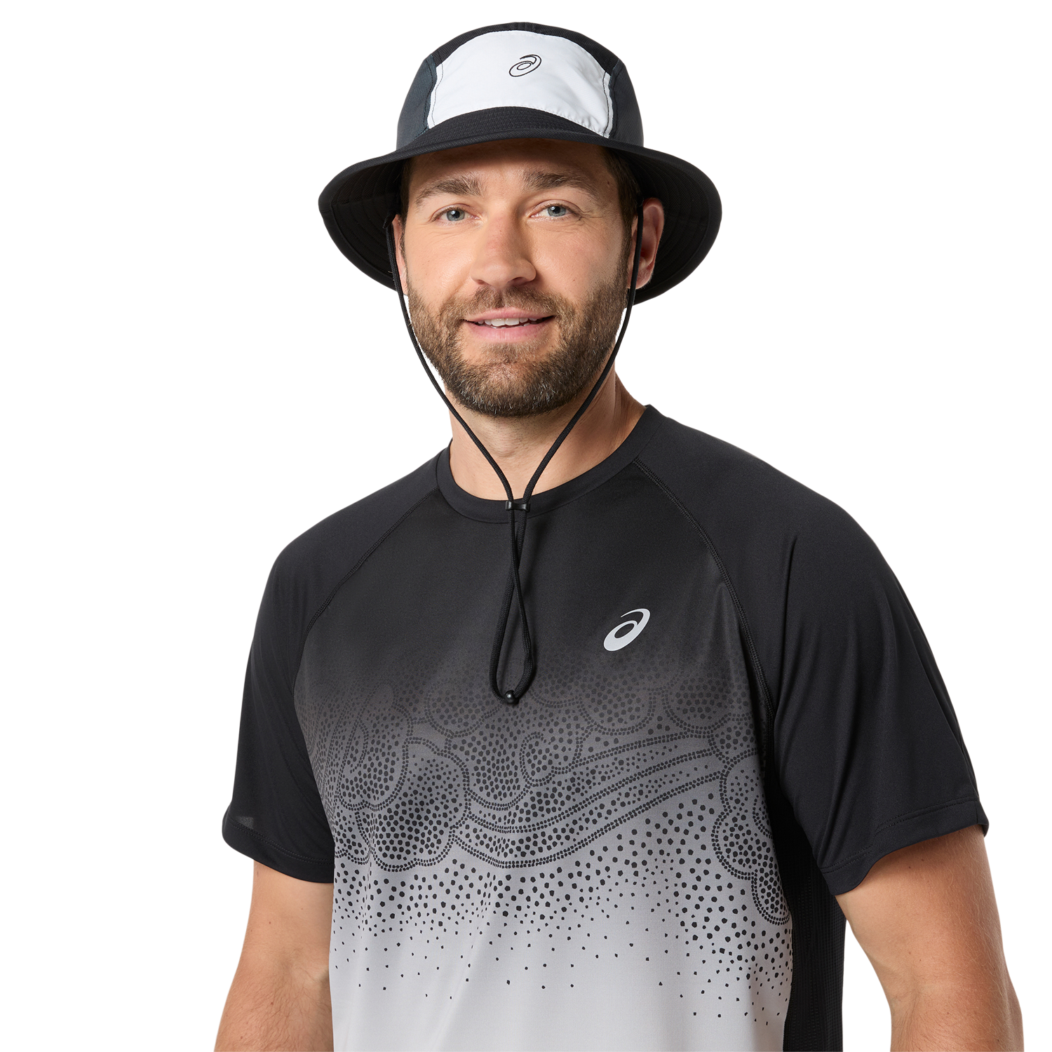 Asics Laufshirt »ROAD FADE SS TOP« Kurzarm, für Erwachsene, mit Grafik-Print, mit Mesh-Einsätzen