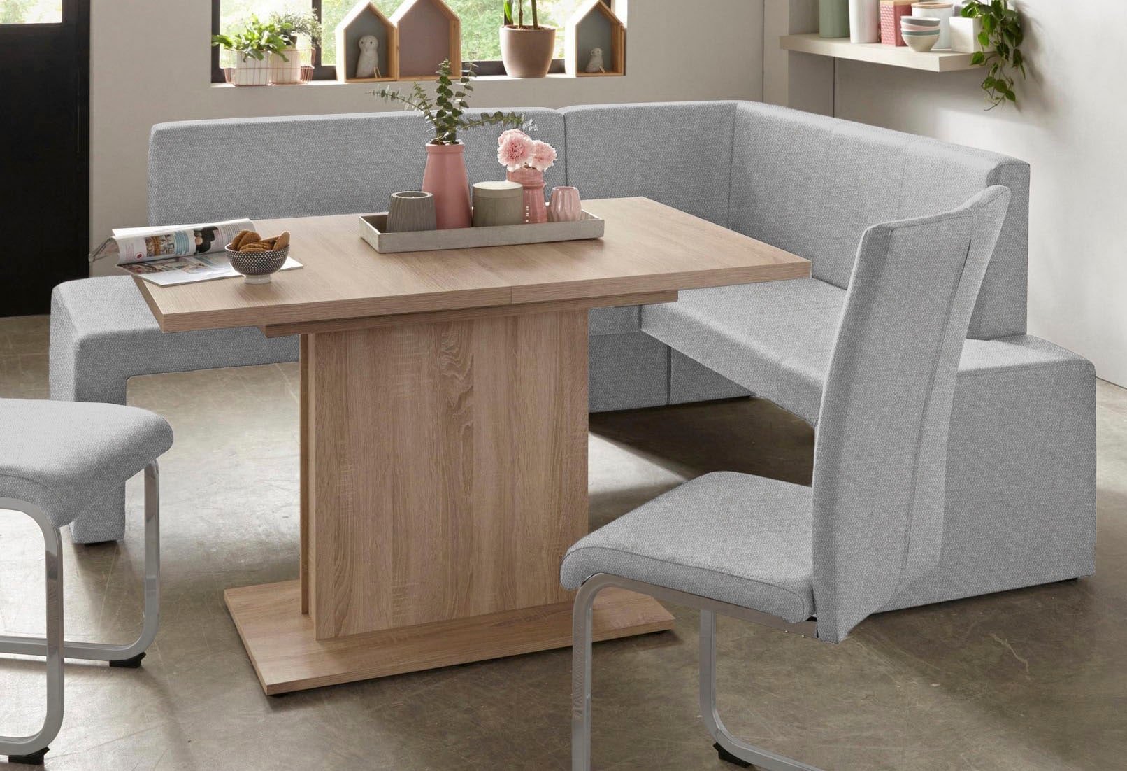 Home affaire Freischwinger »Alex« (Set) 2 Stk.Stuhl belastbar bis 120 Kg, Gestell im Chrom-Look