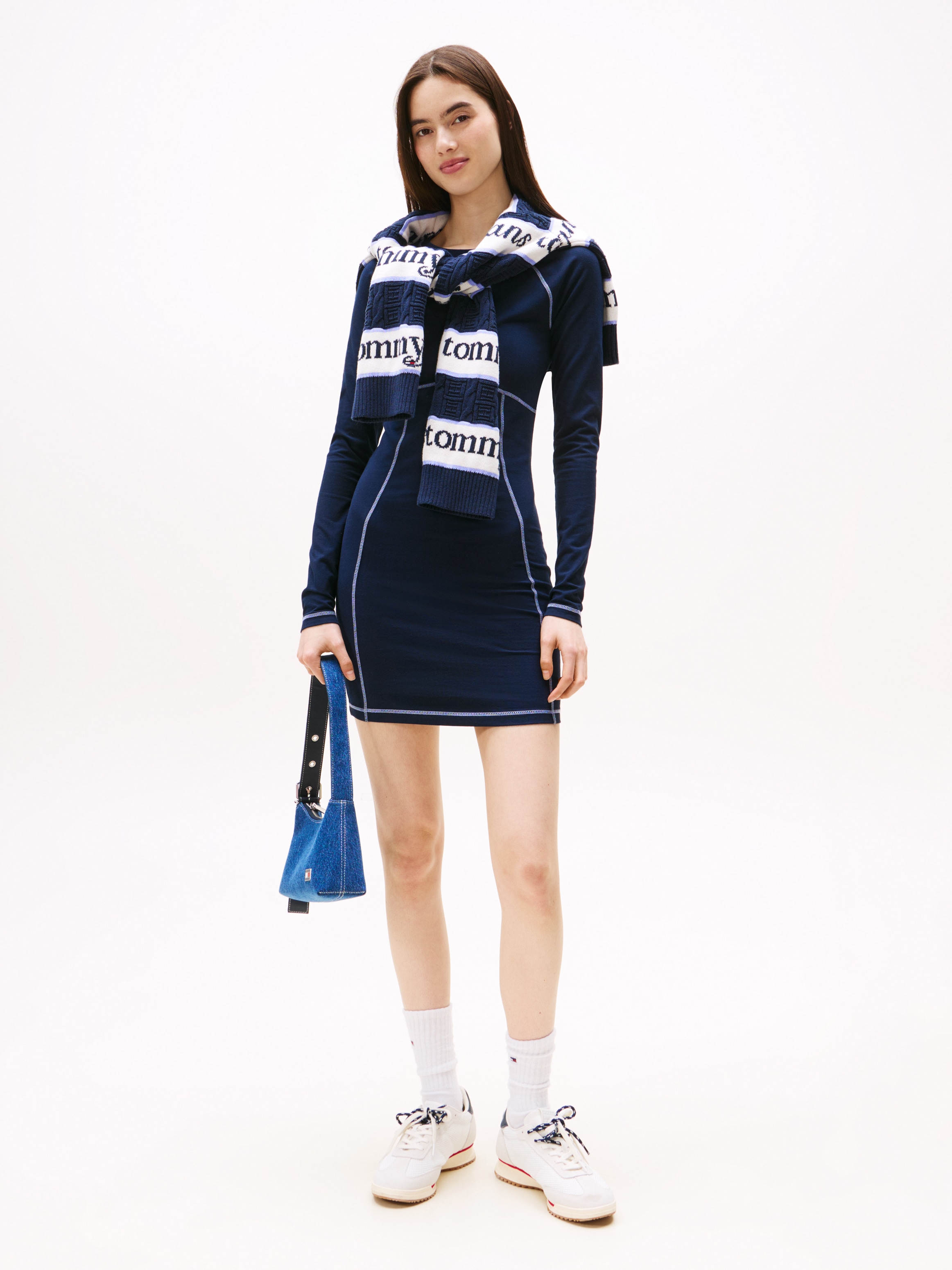 Tommy Jeans Robe en jersey »TJW BODYCON LINEAR MINI DRESS«