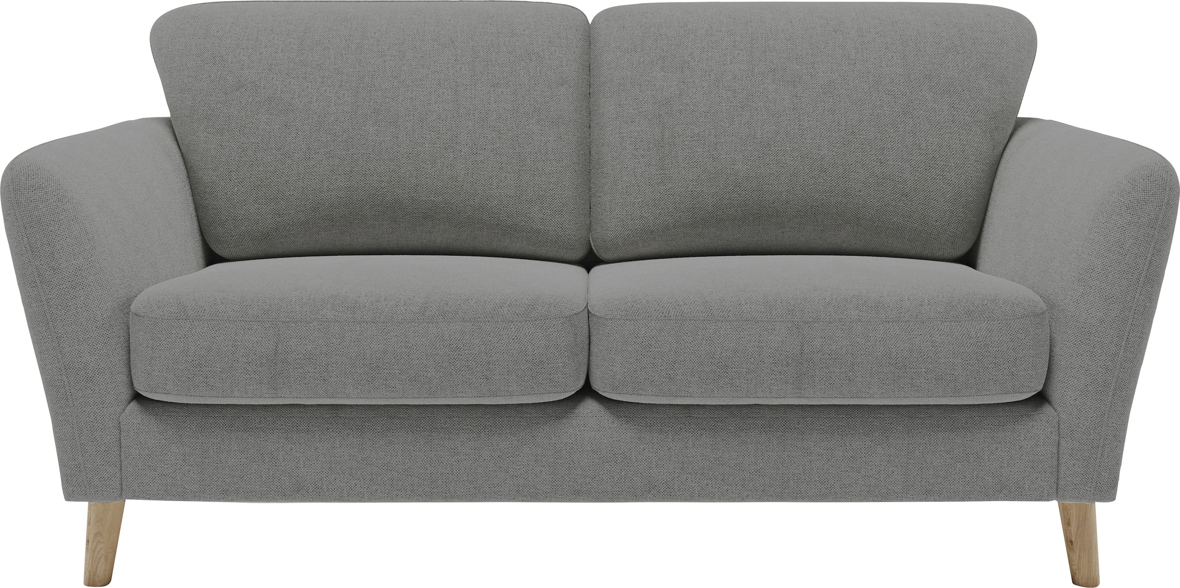 Home affaire 2-Sitzer »MARSEILLE Kompaktsofa 170 cm, Cord, Flachgewebe, Struktur, Webstoff« Massivholzbeine Eiche, Landhausstil, Wellenunterfederung