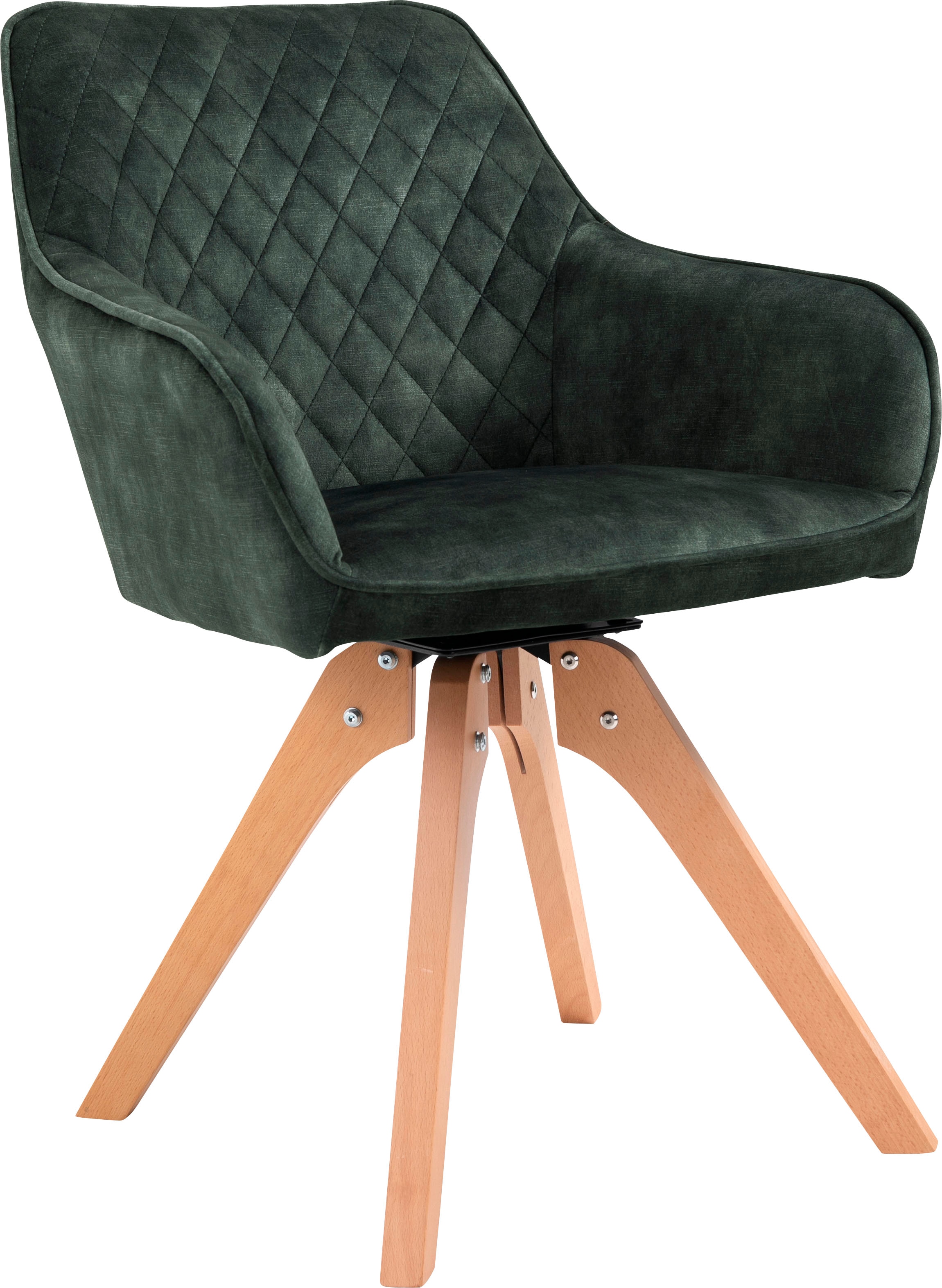 SalesFever Chaise avec accoudoirs »Växjö - Esszimmerstuhl Komfort und Stil« () 1 cuisSitzkomfort neu definiert: 180° Drehplatte inklusive!