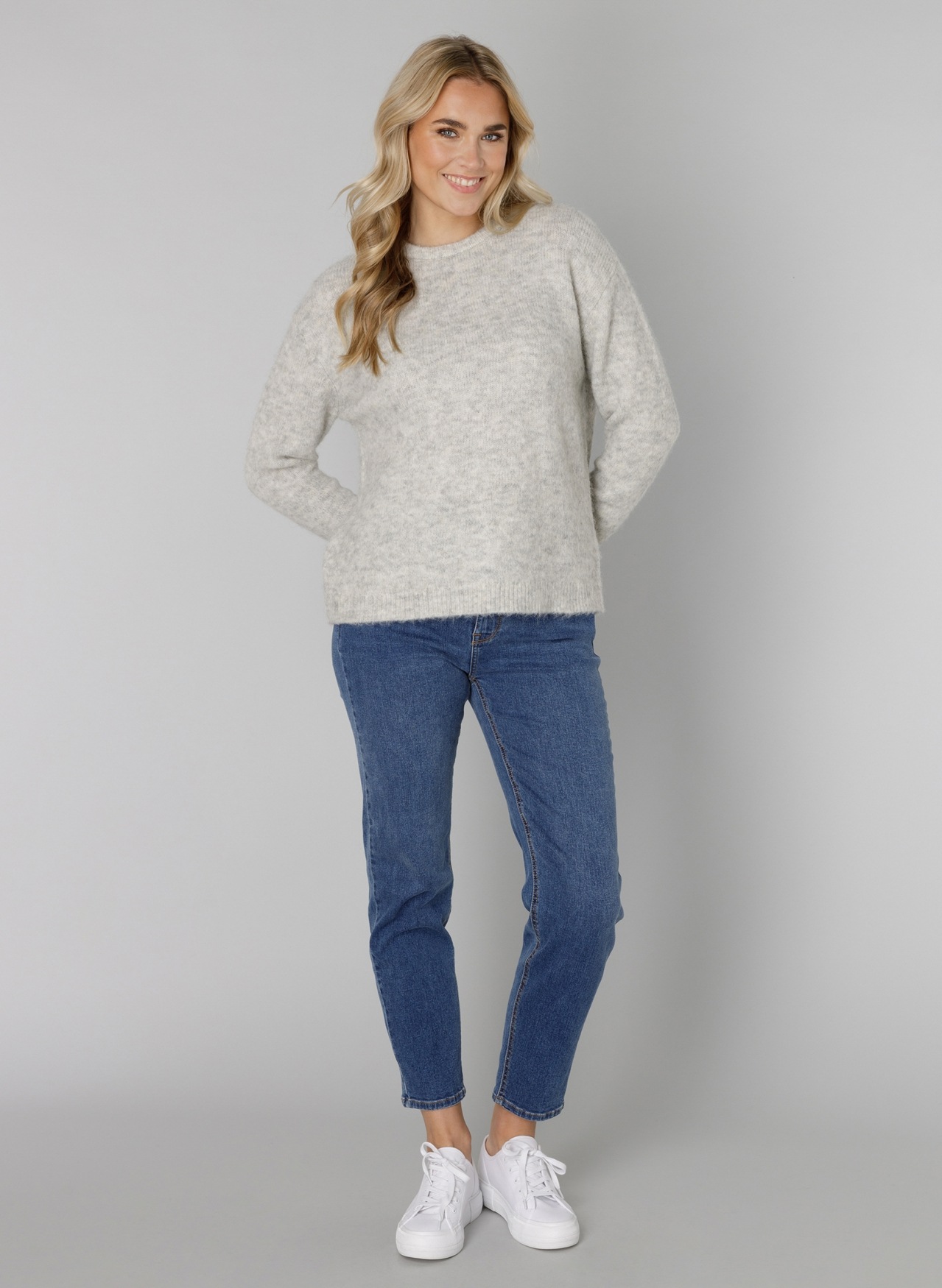 Base Level Pull en tricot »Yana« mit Wolle