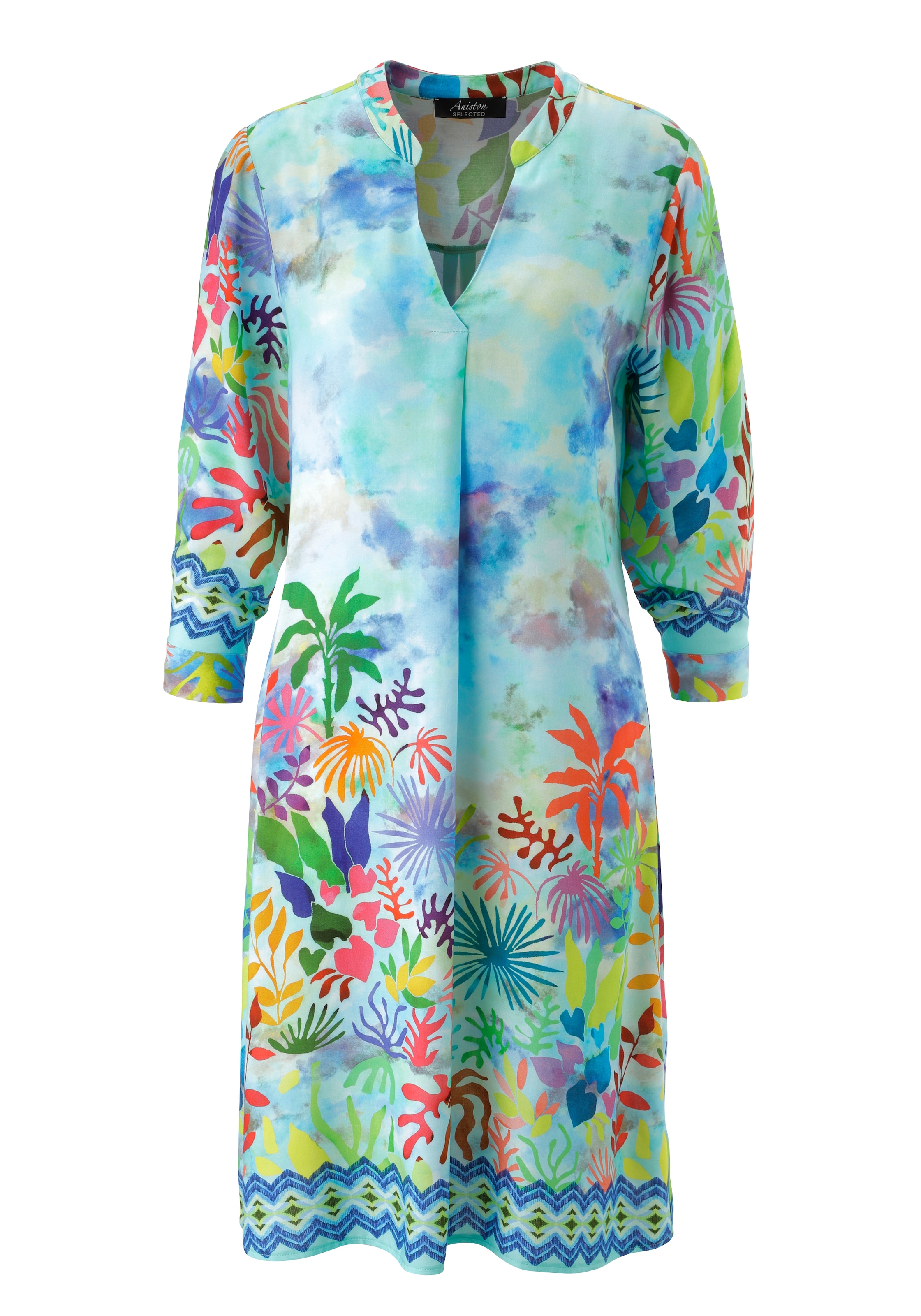 Aniston SELECTED Robe chemisier mit bunter, maritimer Musterung - NEUE KOLLEKTION