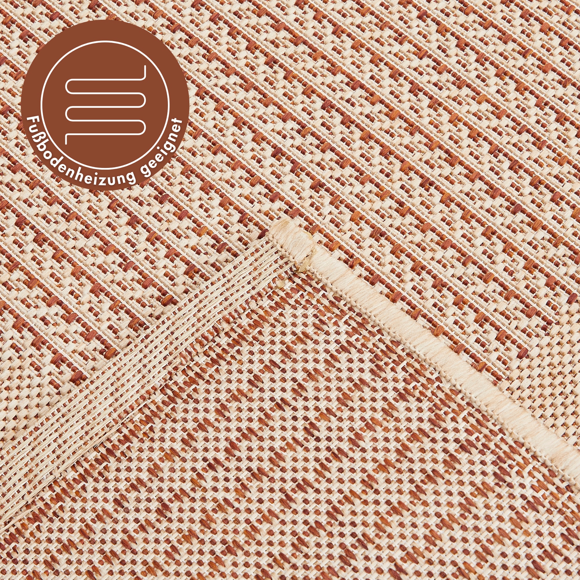 Andiamo Tapis »ARIZONA 2« Rectangulaire 5 mm Höhe Flachgewebe, mit Bordüre, In- und Outdoor geeignet, wetterfest