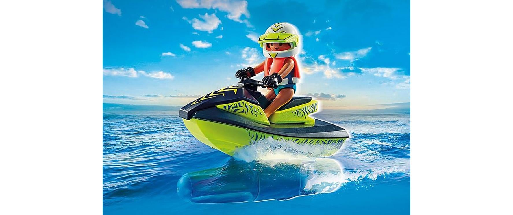 Playmobil® Briques de jeu »Action Heroes Feuerwehrboot mit Aqua Scooter 71464«