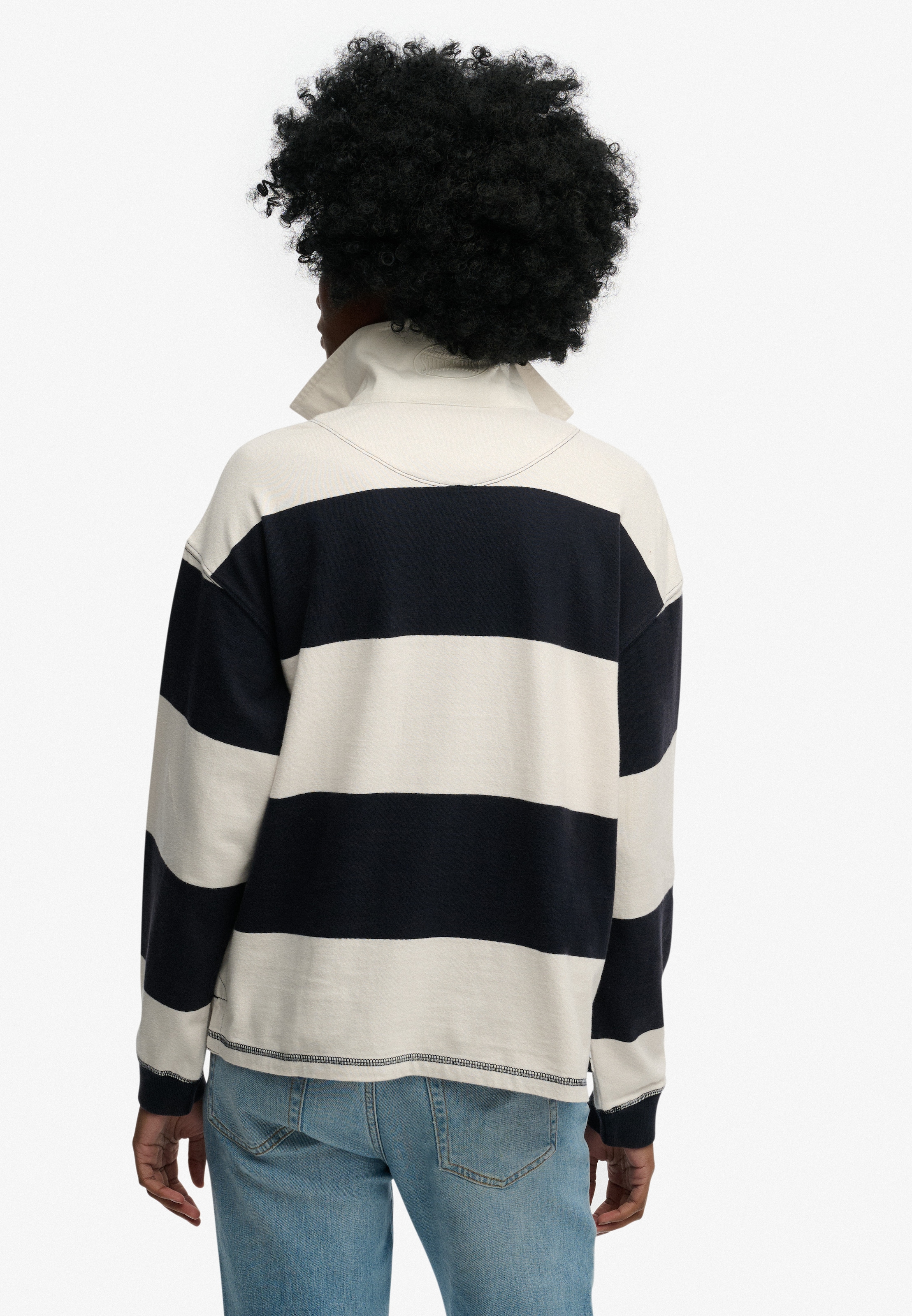 Superdry Polo à manches longues »HERITAGE STRIPE RUGBY TOP«