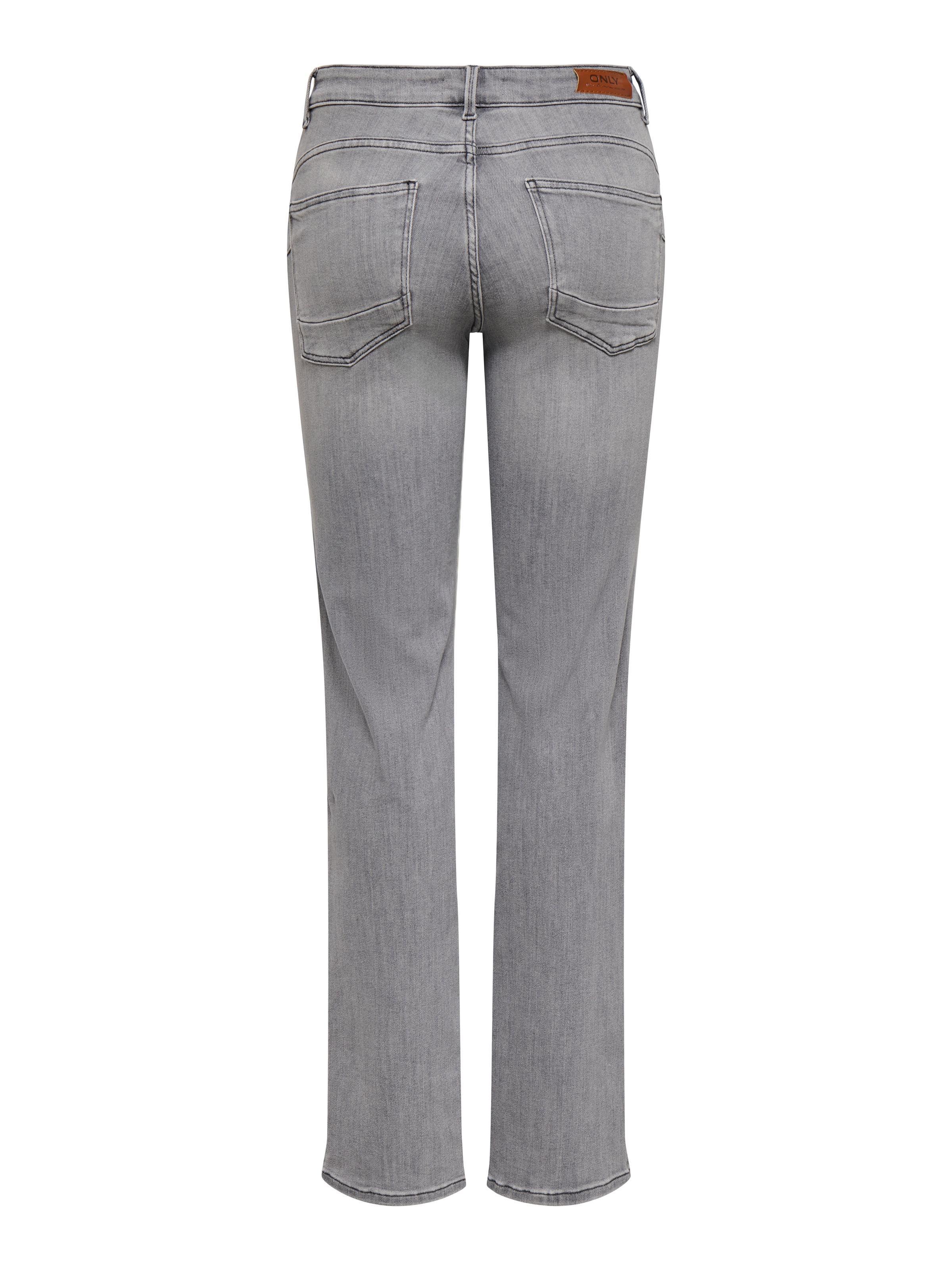 ONLY Jeans slim »ONLPOWER MW PUSH UP SLIM STRAIGHT DNM« mélange de coton, taille mi-haute, coupe slim