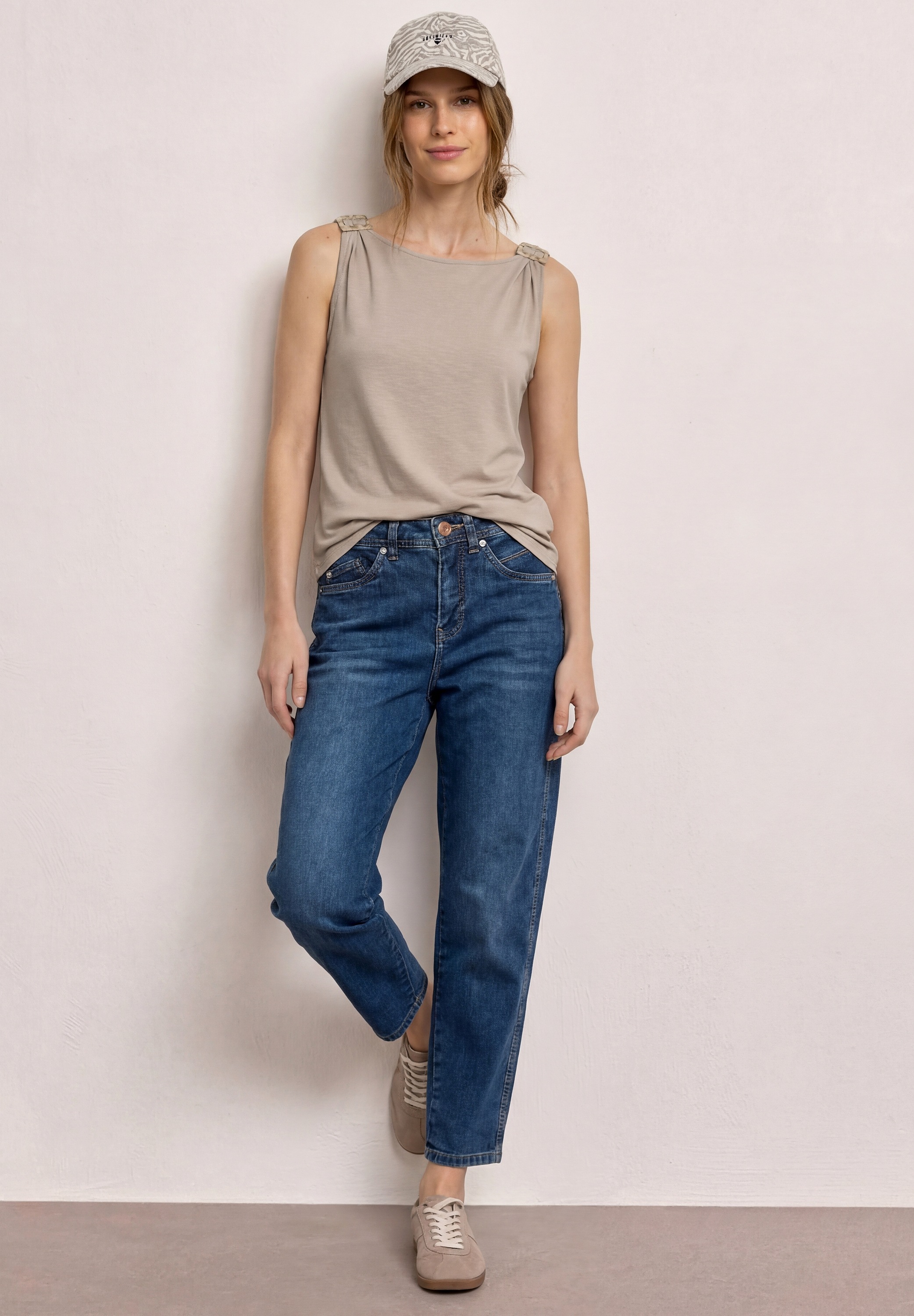 STREET ONE Haut de chemise avec détail boucle