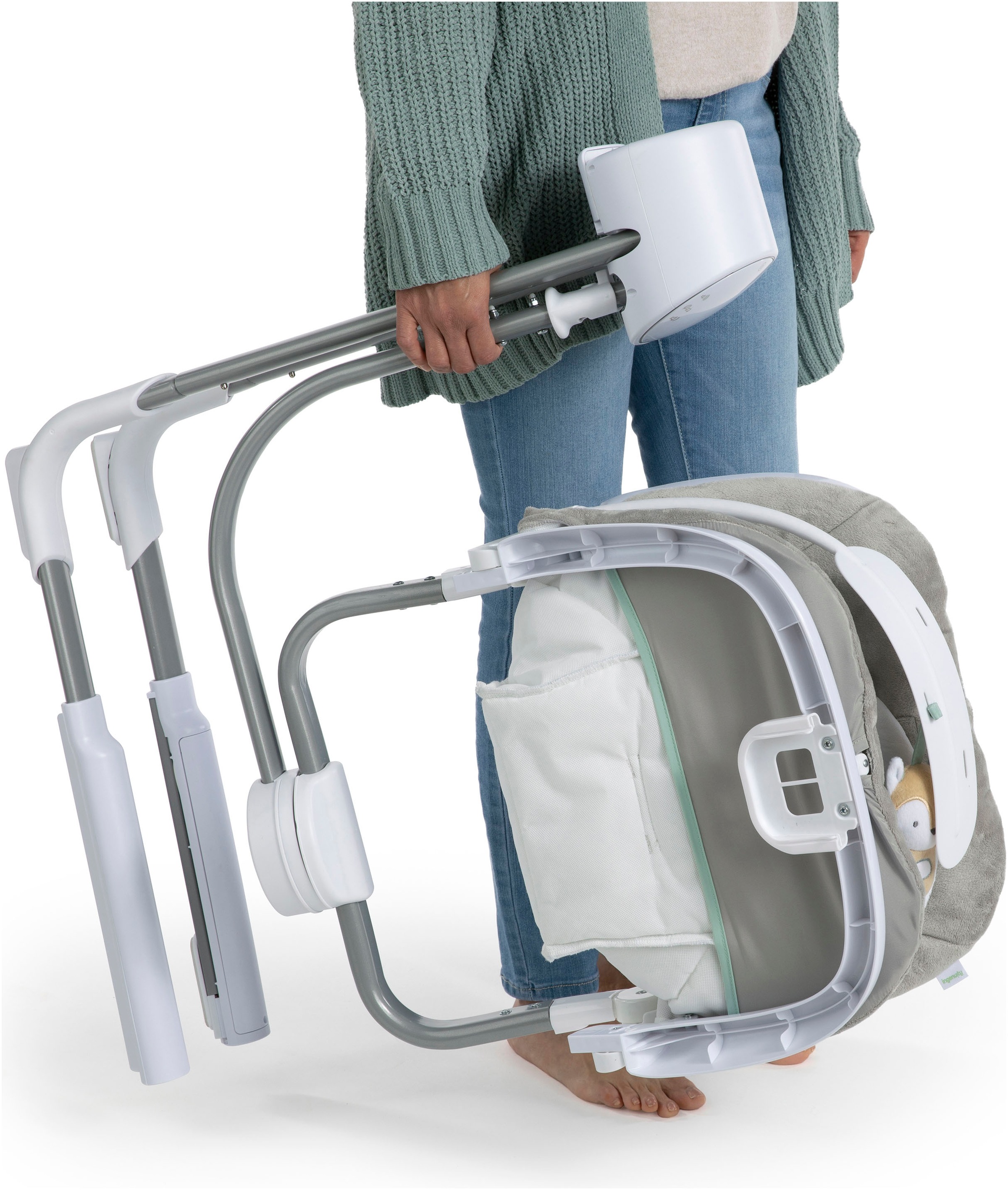 ingenuity Transat pour bébé »AnyWay Sway Dual-Direction Portable Swing – Ray« bis 9 kilos mit Sound-Effekt