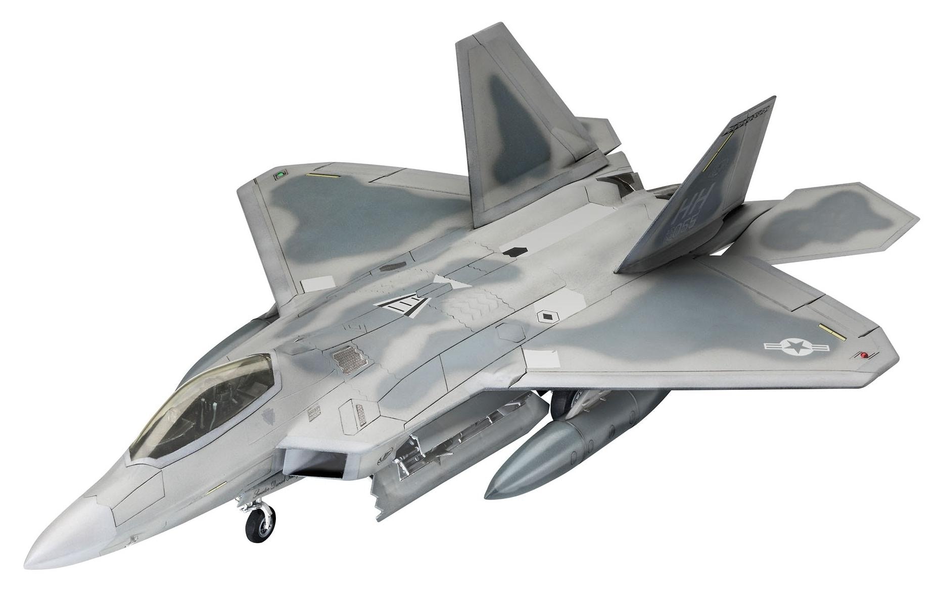 Revell® Modellbausatz »Bausatz Lockheed Martin F-22A Raptor 1:72« 116 Stk. tlg. 1:72