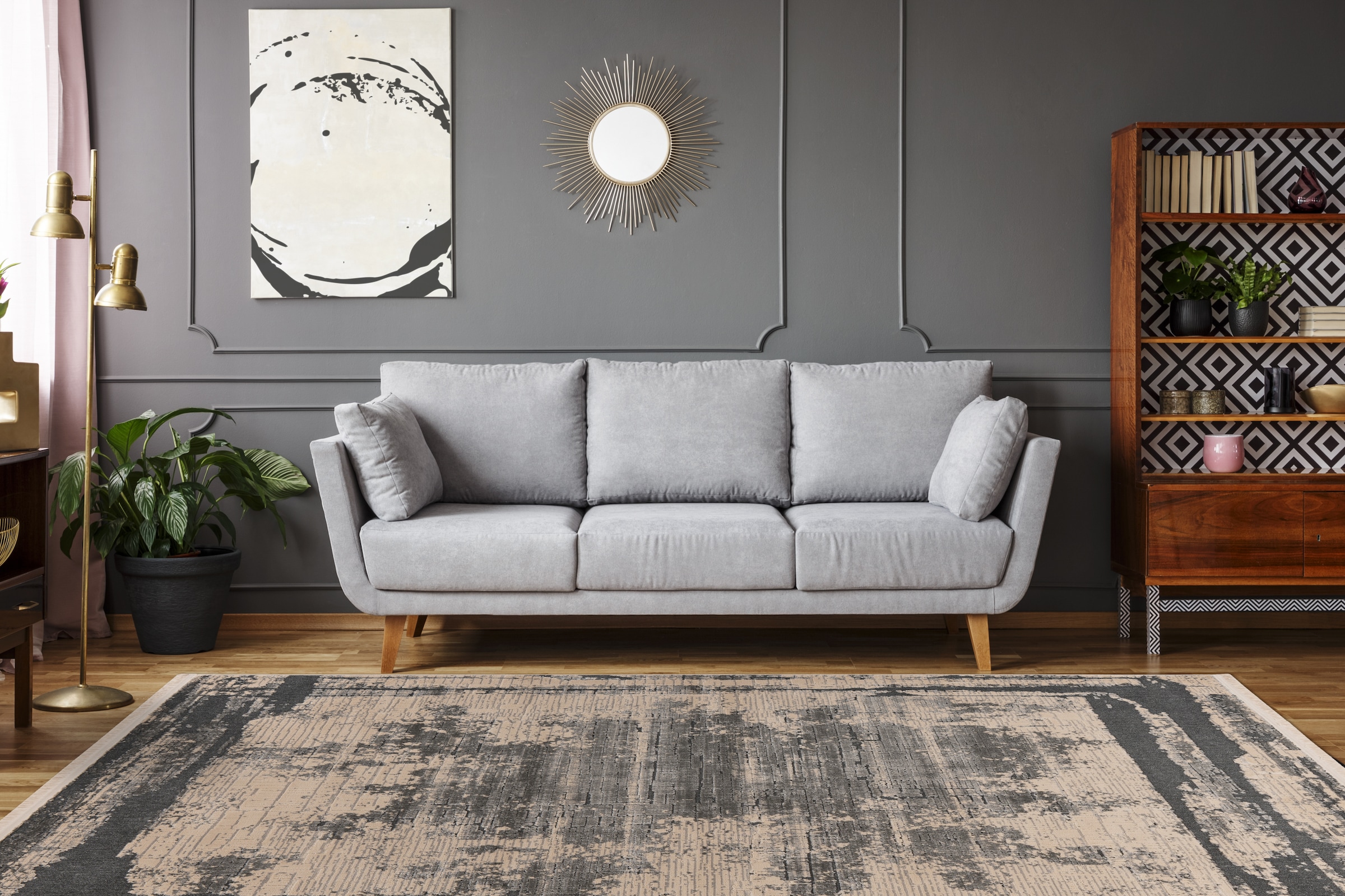 Kayoom Teppich »Adela 225« rechteckig 13 mm Höhe ca. 575.000 Points/qm, Vintage Look, hochwertig