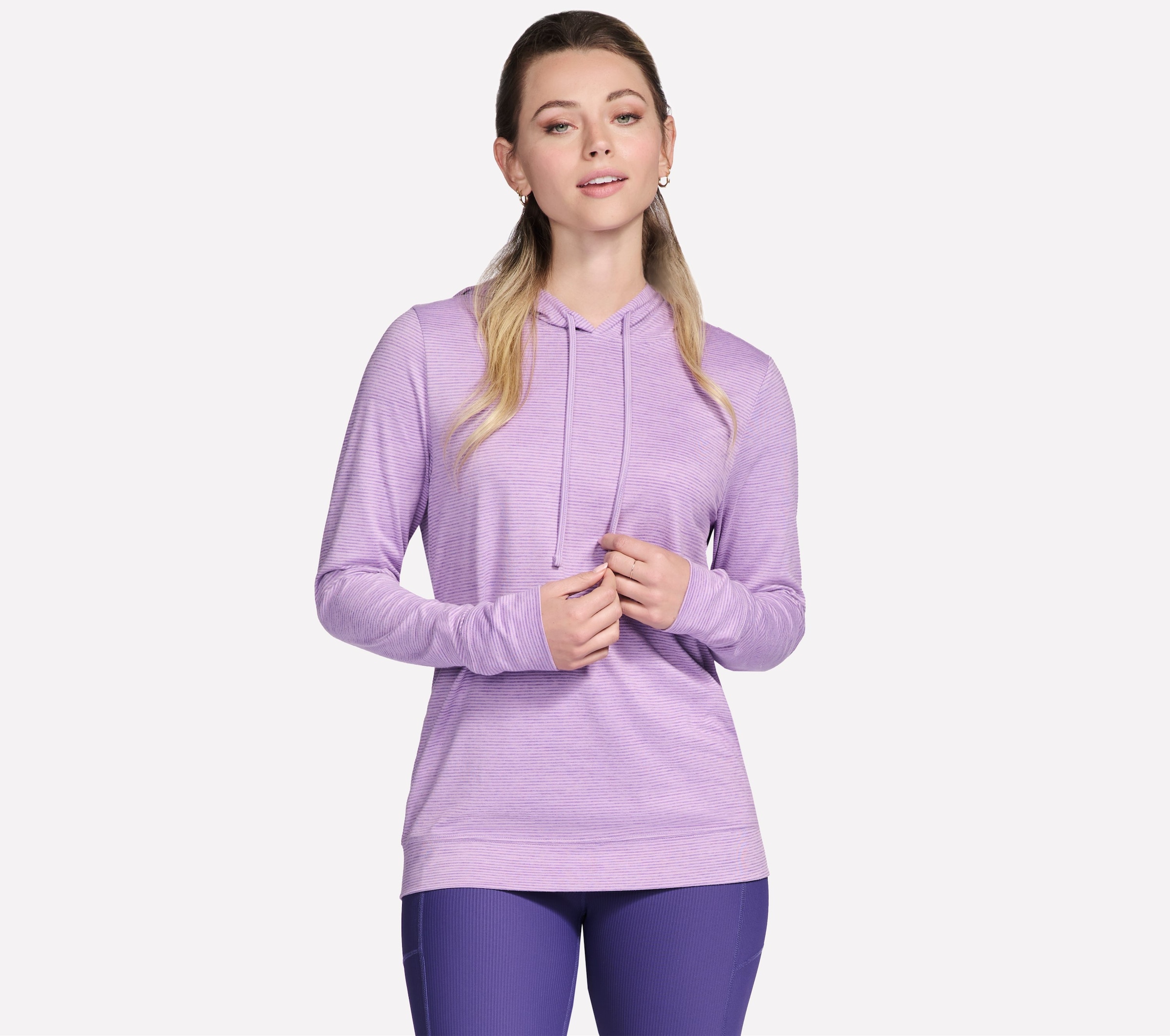 Skechers Kapuzensweatshirt »GODRI SWIFT STRIPE HOODIE«, mit Mikrostreifenmuster
