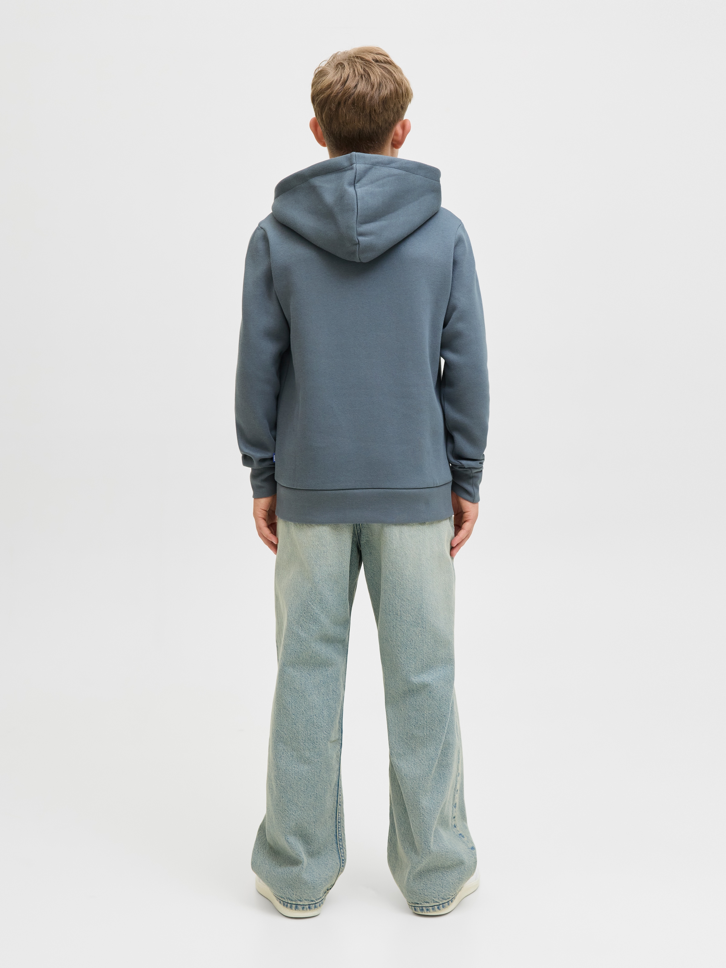 Jack & Jones Junior Kapuzensweatshirt »JJECORP mit Druck, Kängurutasche, pflegeleicht«, bedruckt, modisch, regular fit, Rundhals
