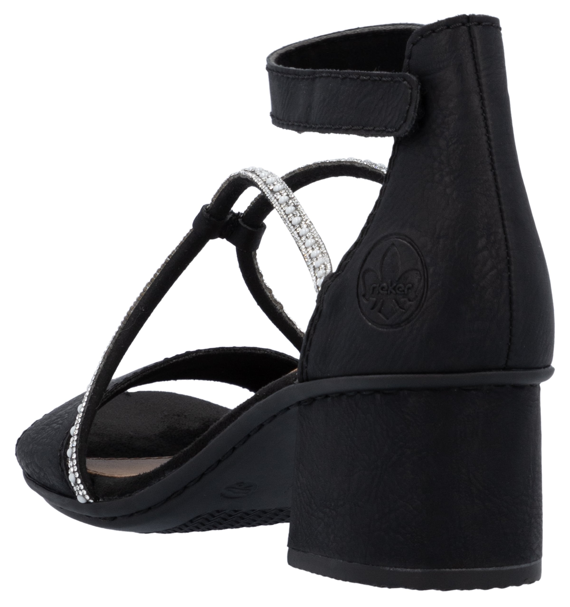Rieker Sandalette  Sommerschuh, Sandale, Blockabsatz, mit praktischem Klettverschluss