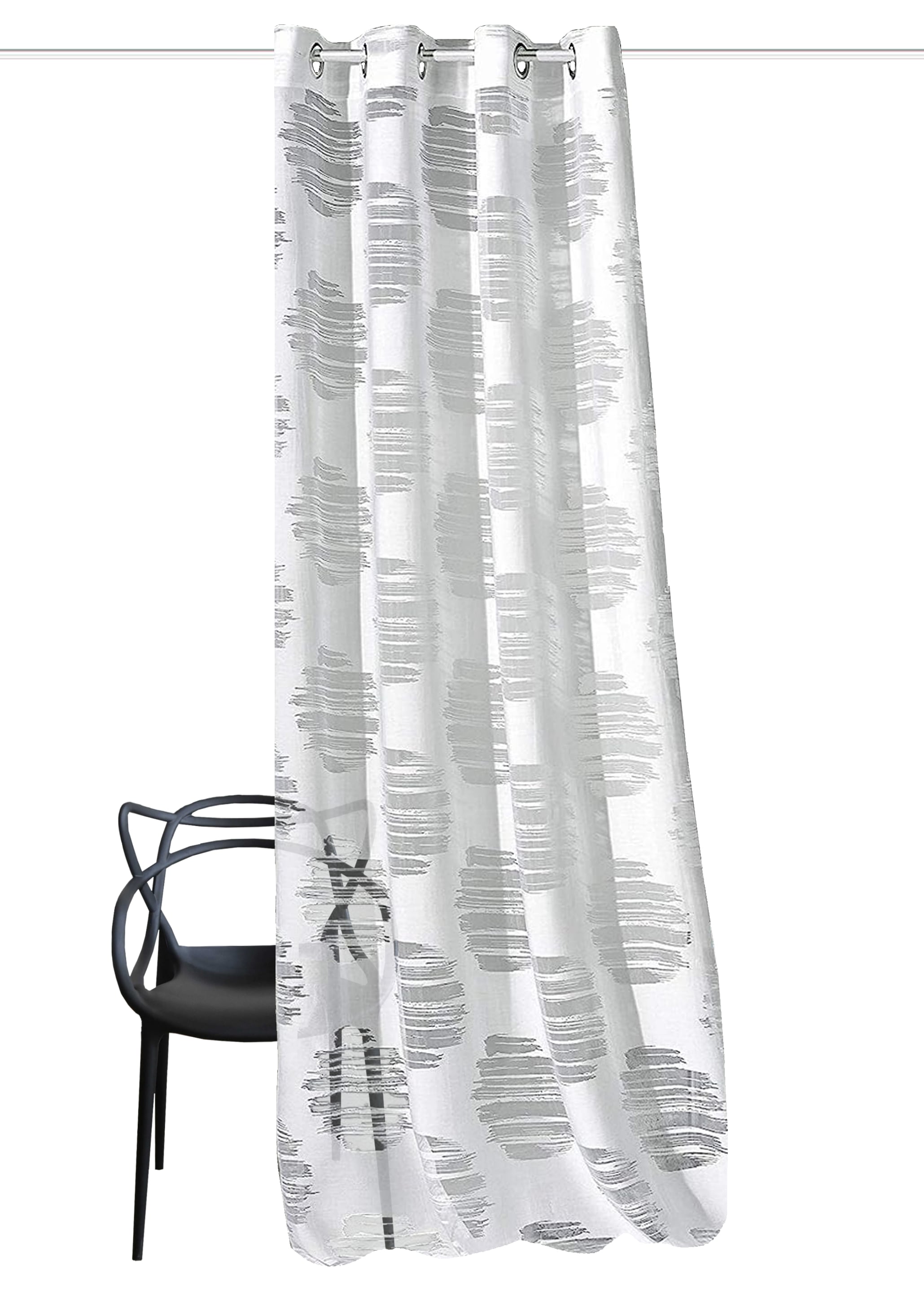 HOME WOHNIDEEN Rideau »BRENNON« Œillet 1 cuis tlg. DEKO, AUSBRENNER, ÖSEN