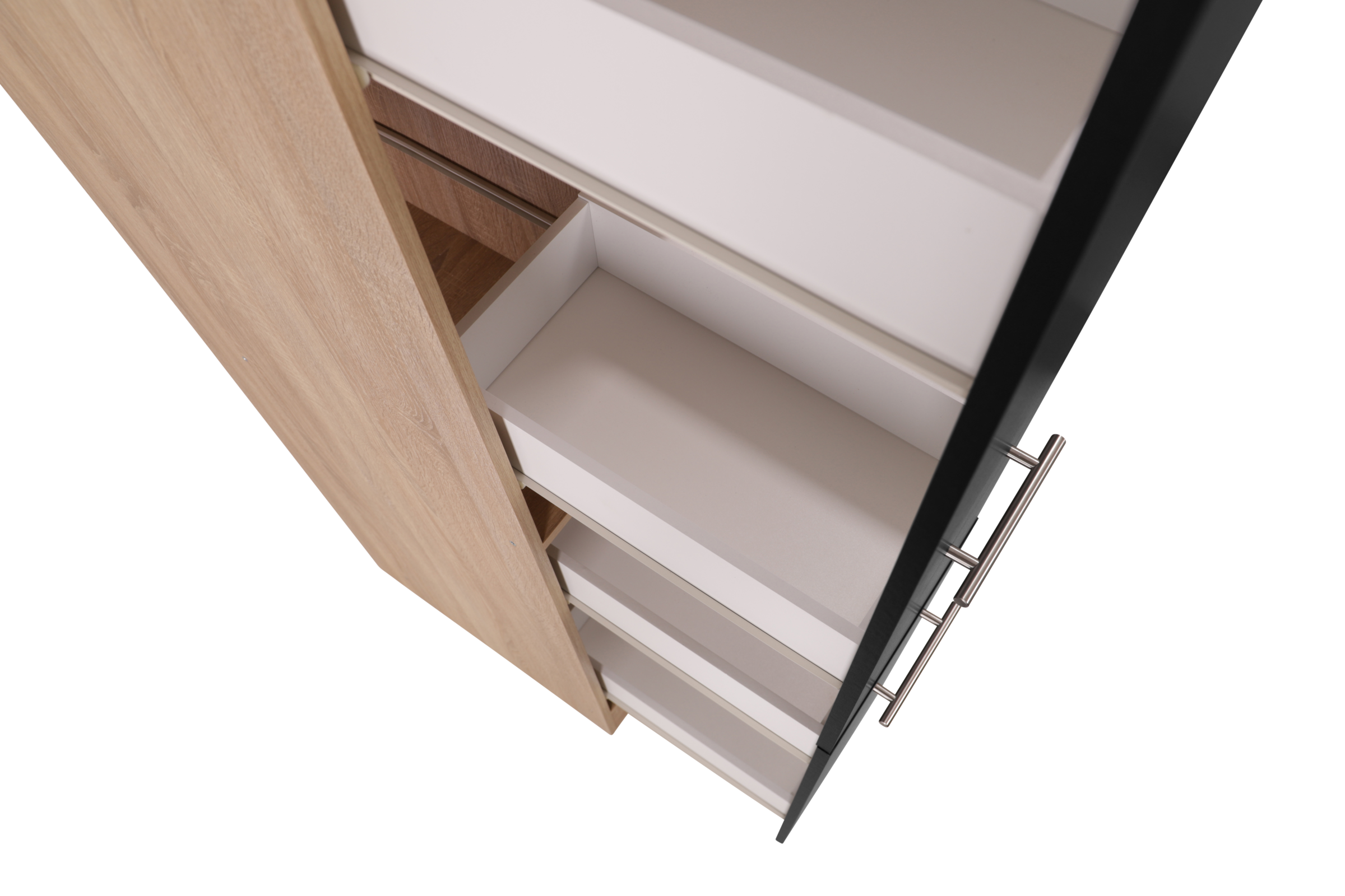 RESPEKTA Apothekerschrank »Merle« Breite 30 cm, Metallstangengriffe, Höhe 200 cm