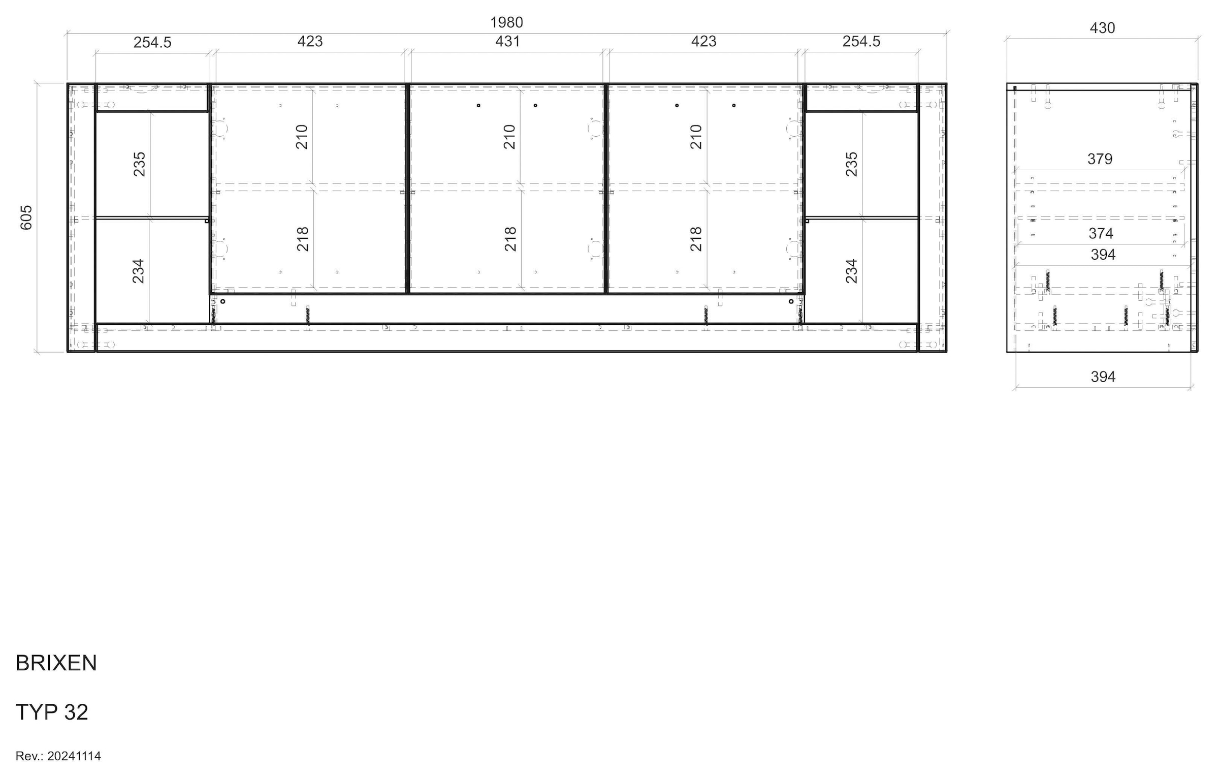 Home affaire Table basse »Brixen, moderner TV-Schrank, Kommode in Eiche Evoke Dekor mit Weiss« Metallgriffe, ausreichend Stauraum, vielseitig einsetzbar