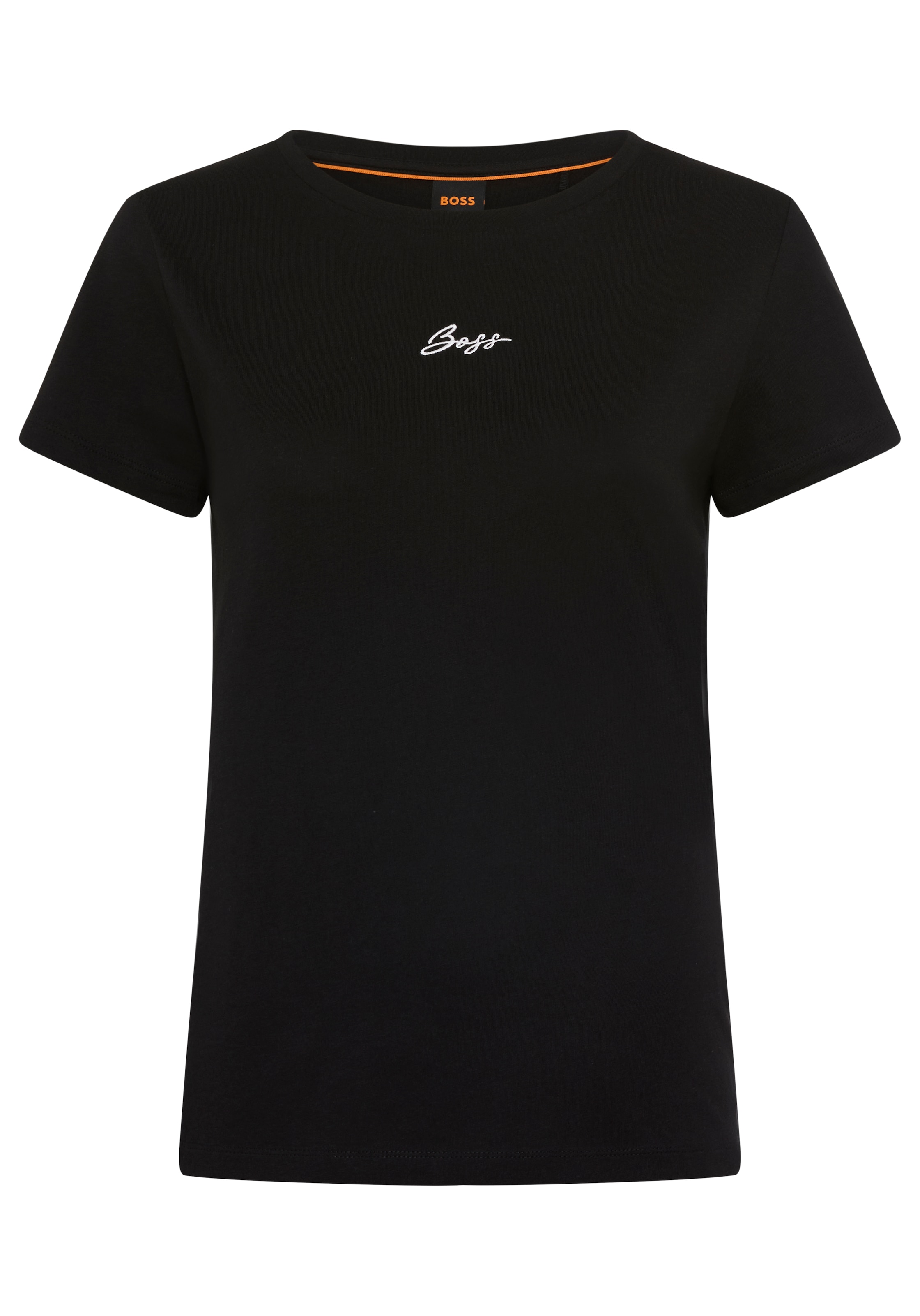 BOSS ORANGE T-Shirt »Elove Embro Premium Damenmode« mit Rundhals, Slim Fit