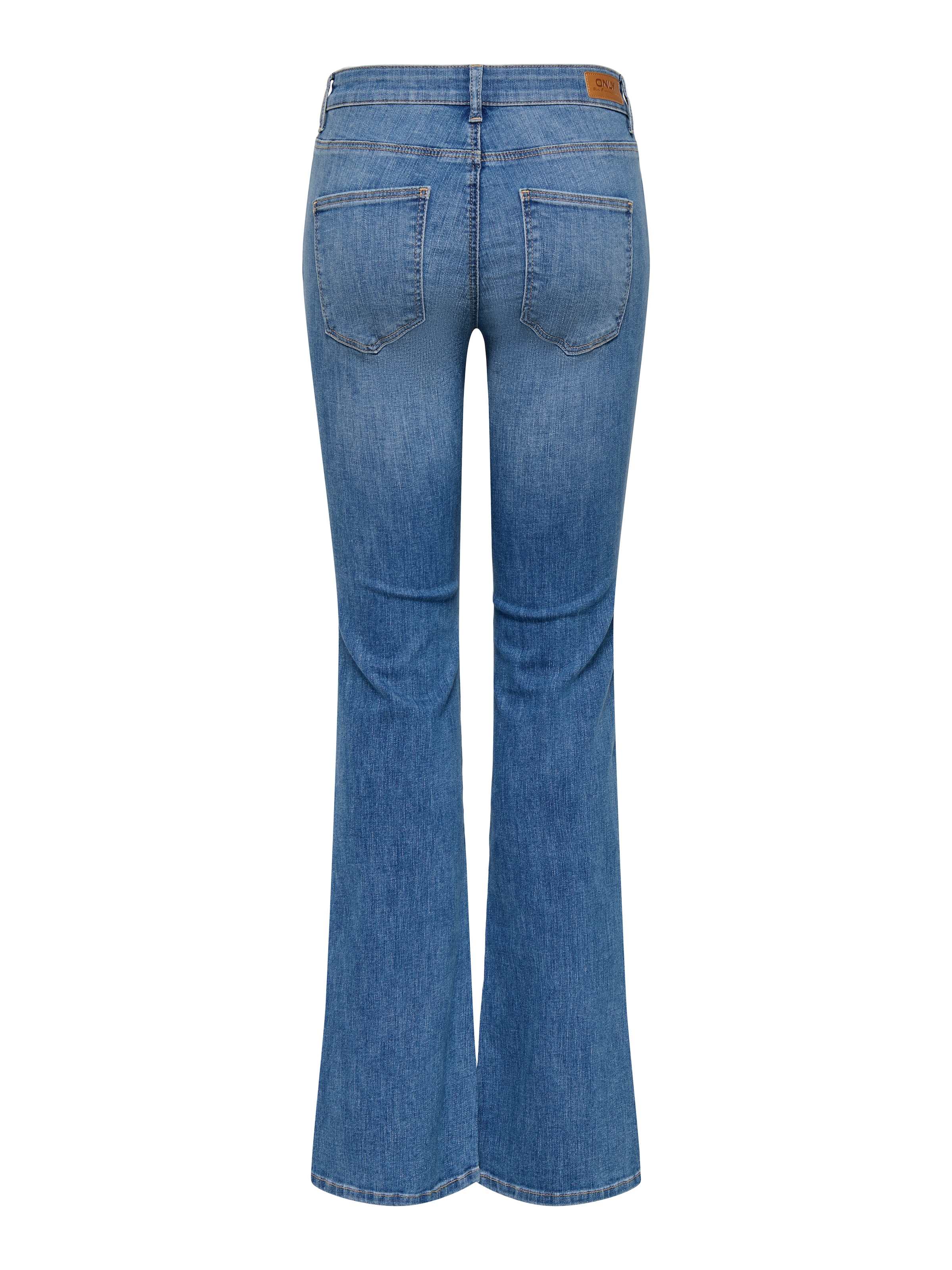 ONLY Bootcut-Jeans »ONLANNIE MID FLARED BOX DNM« mit dunkler Waschung