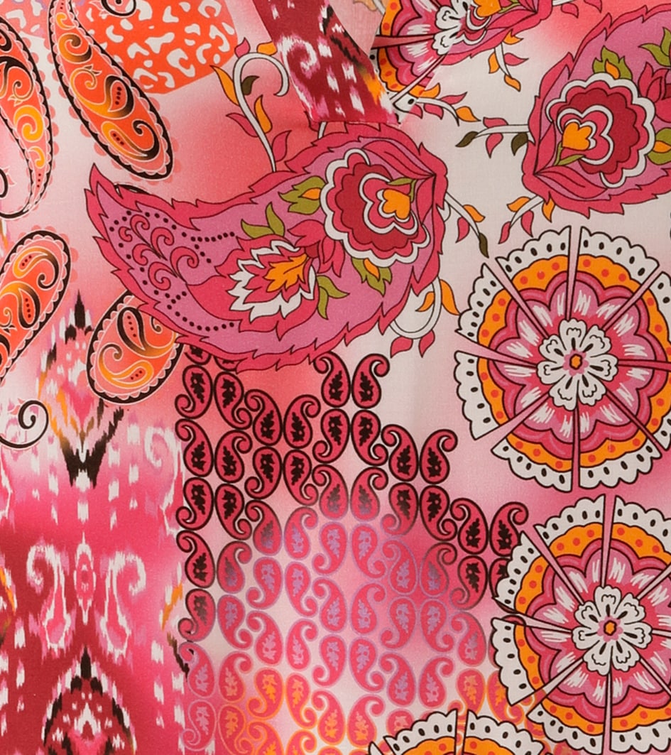 Aniston PLUS Blouse à enfiler mit extravaganten farbenfrohes Blumen-Paileydessin - NEUE KOLLEKTION