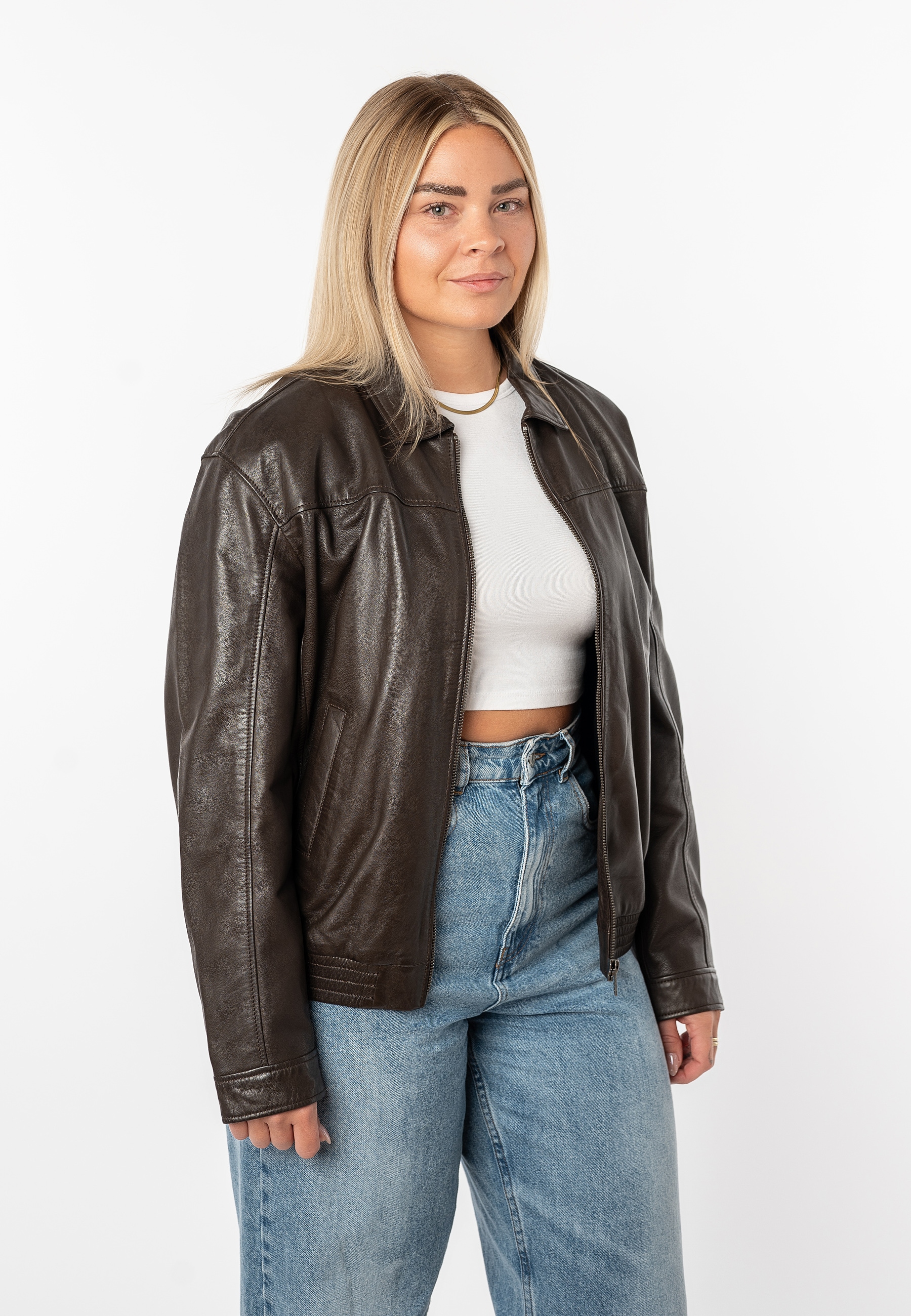 Mauritius Veste en cuir »MWTylli OS OT« mit Elastikbund