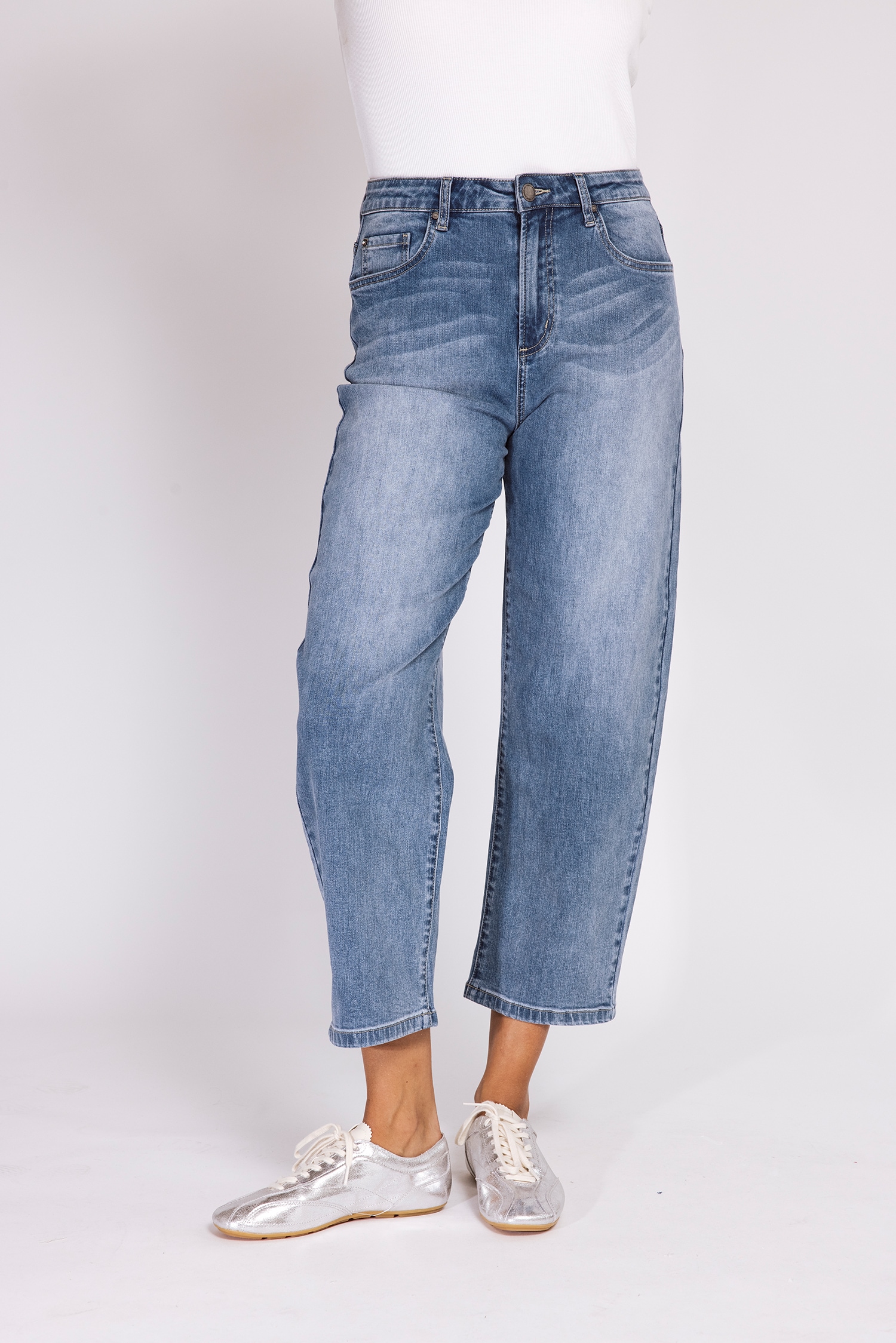 Zhrill 7/8-Jeans »IZA« bequeme Passform, gerade Beinform, 7/8-Länge, mit Animal-Print