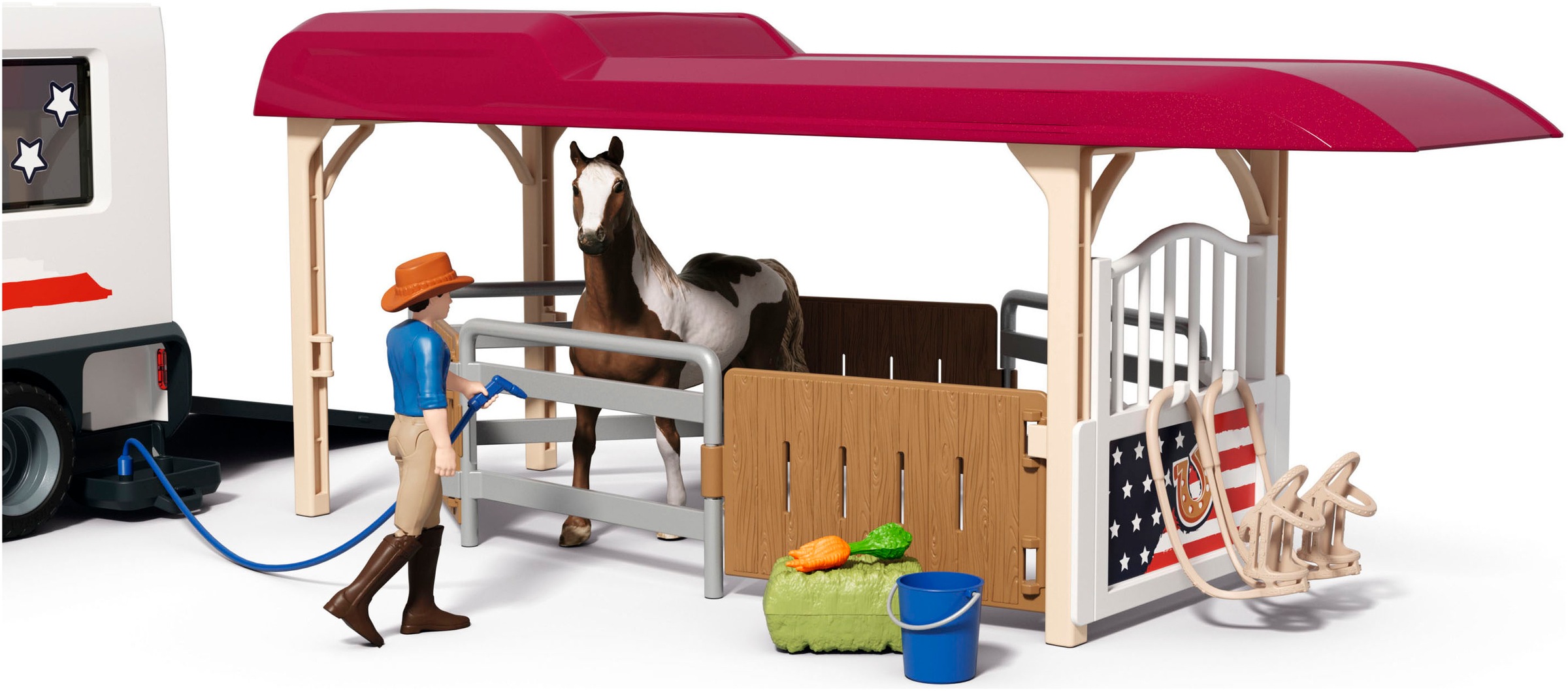 Schleich® Spielfigur »HORSE CLUB, Lakeside Truck mit Anhänger (42705)«