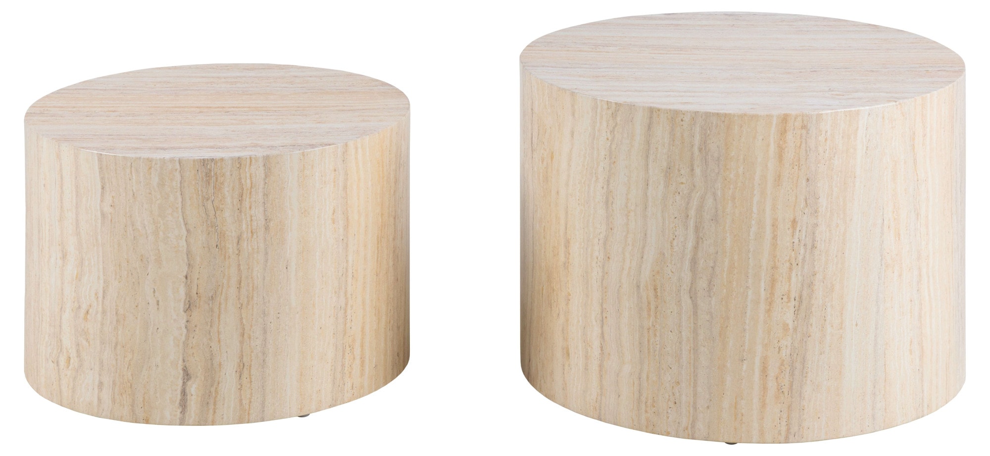 ACTONA GROUP Table basse »Dice 2er Set - Steinoptik, modern & stilvoll, skandinavisches Design« Table basse, table d’appoint,  Choix OTTO, table d'appoint facile d'entretien, polyvalente, robuste