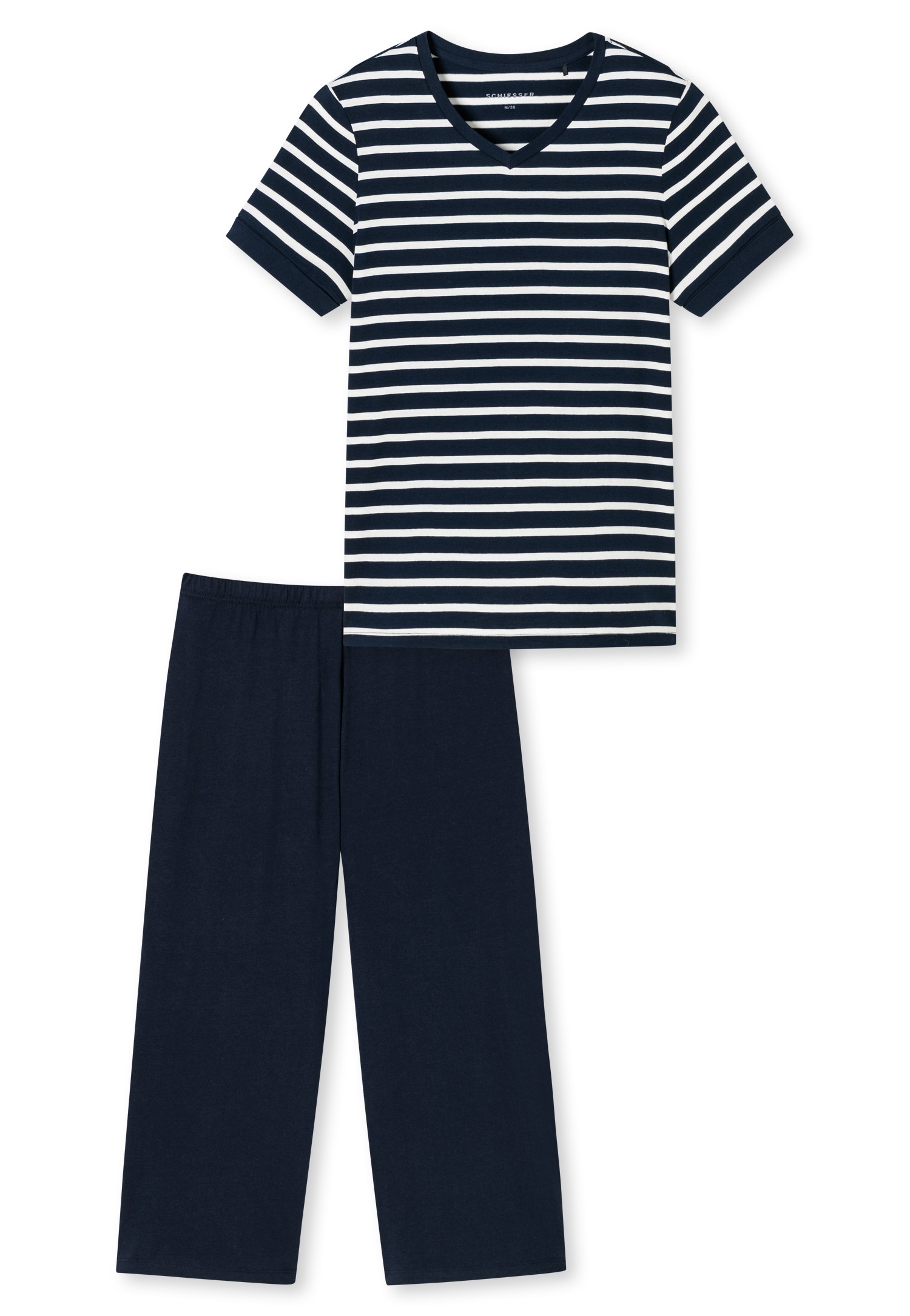 Schiesser »Casual Essentials« 2 pièces,  avec manches retroussées à la mode