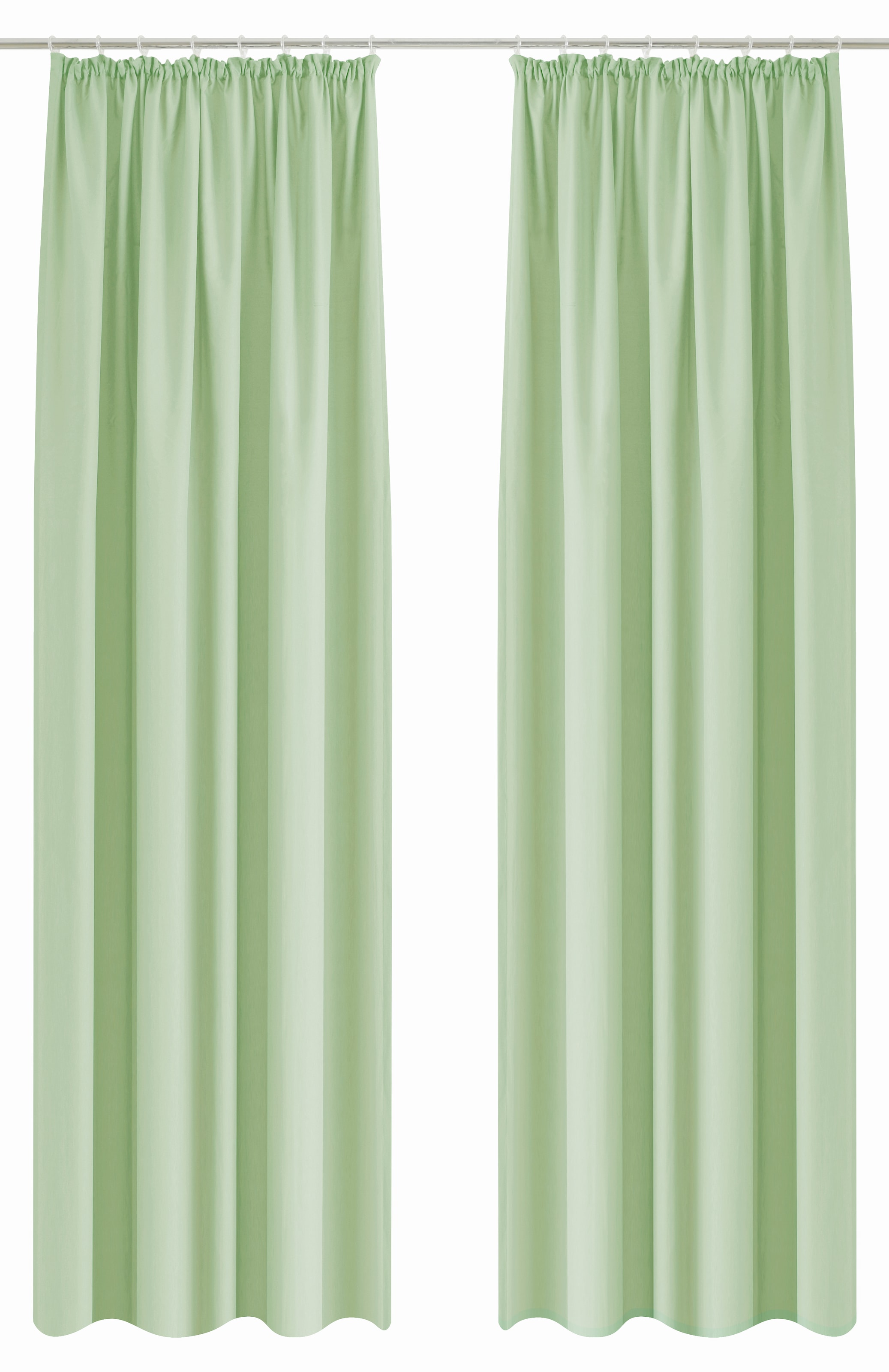 GOODproduct Rideau »Raja, Gardinen mit Kräuselband, blickdicht, Wohnzimmer, Topseller!« Bande volante 2 cuis tlg. lot de 2, best-seller, uni, moderne, facile d'entretien, microfibre