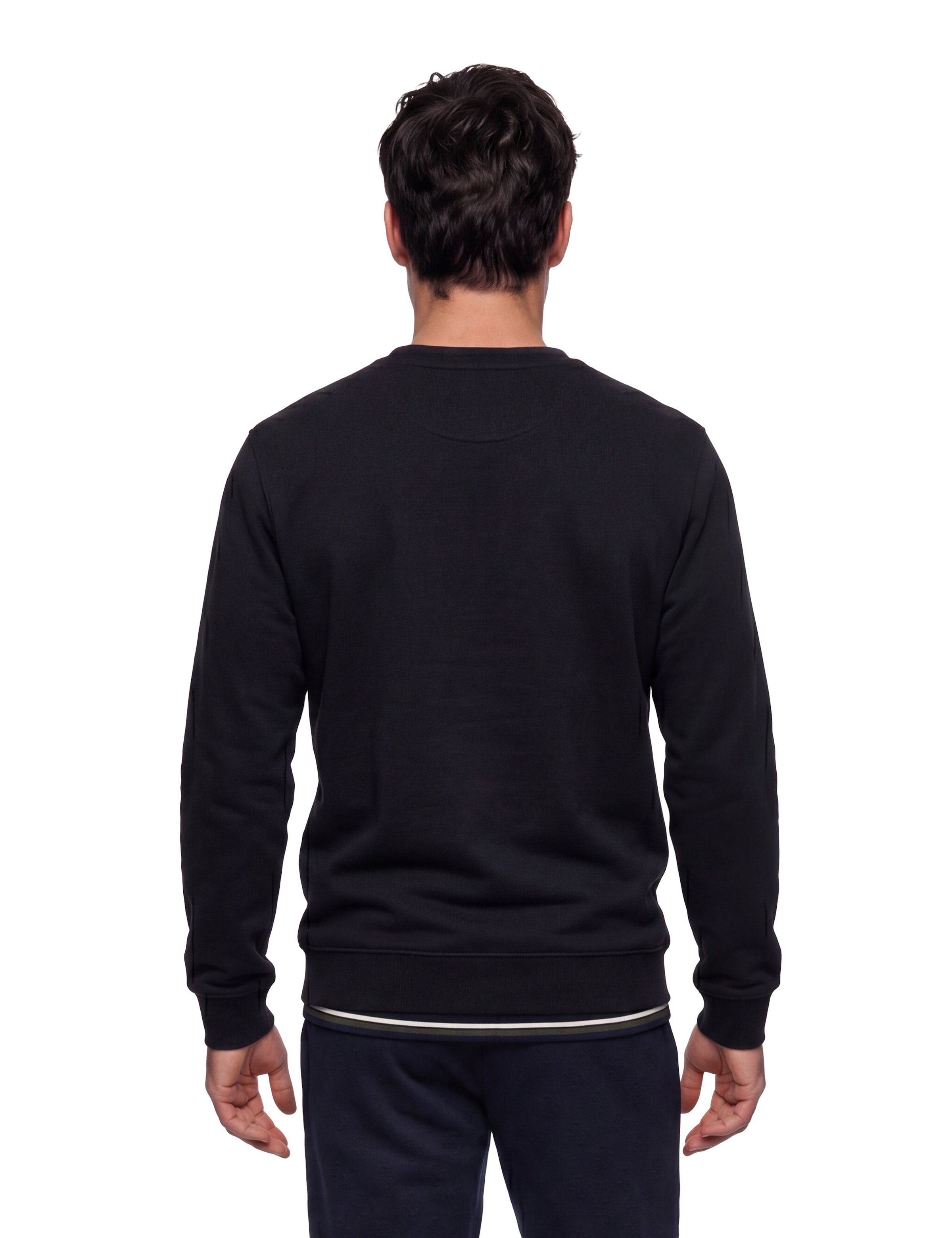 Guess Sweat-shirt »RED TRIANGLE«, Encolure ronde, coupe régulière, impression logo
