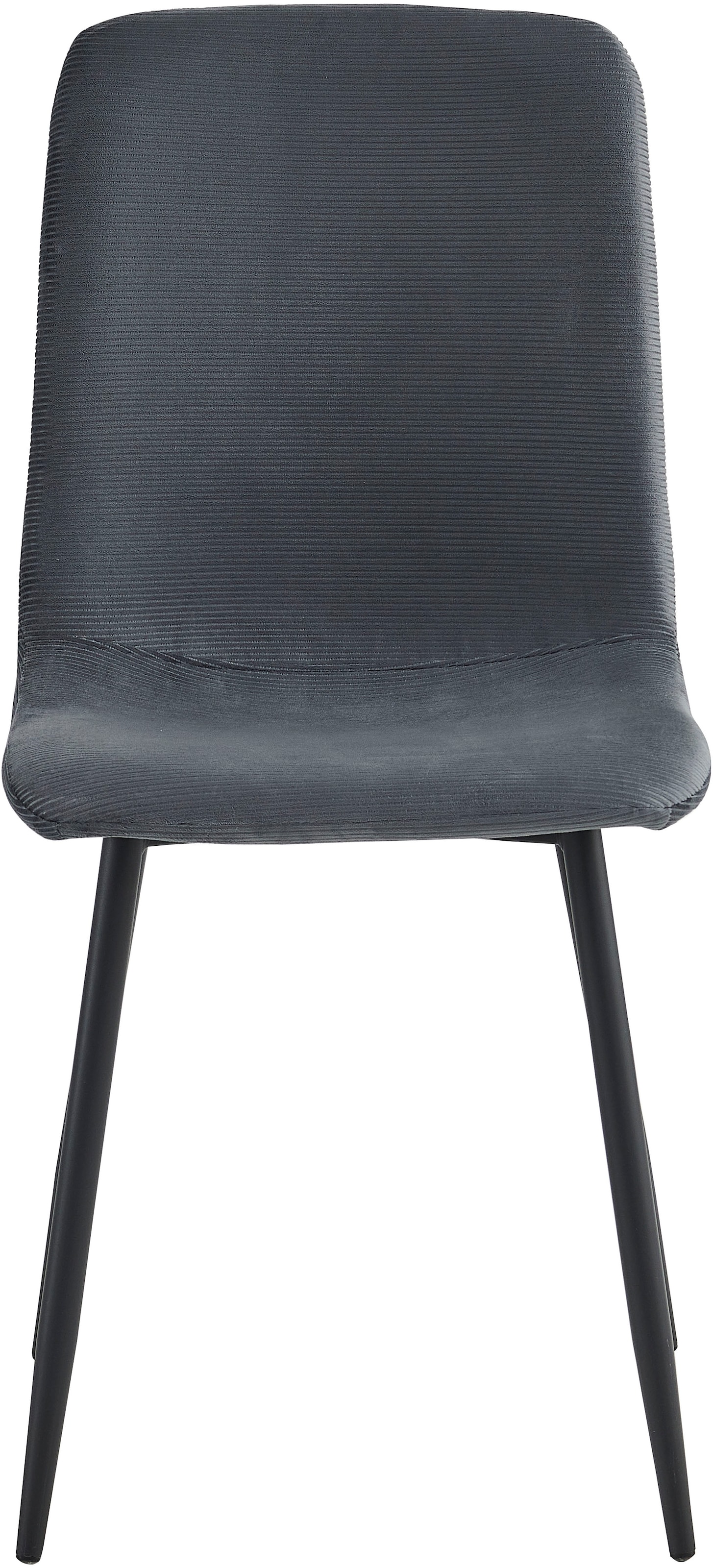 HELA Chaise à 4 pieds »LEIPZIG« (Set) 2 cuis4-Fuss,Rundrohrgestell konisch,Cordoptik,Sitzschale gespolstert